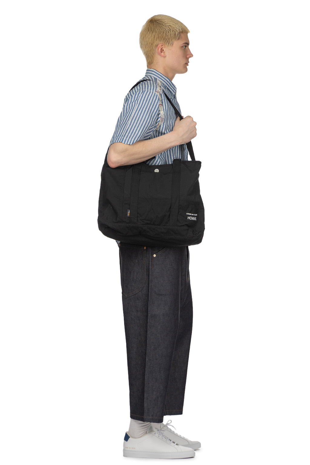 Comme Des Garcons Homme - CDG Homme Logo Tote Bag - Black