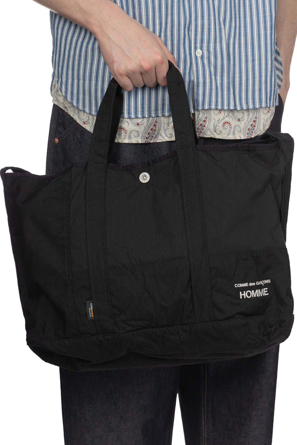 Comme Des Garcons Homme - CDG Homme Logo Tote Bag - Black