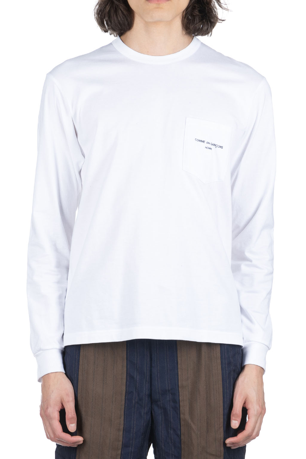Comme Des Garcons Homme - Cotton Jersey LS T-Shirt - White