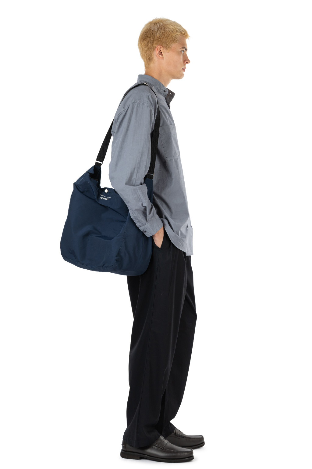 Comme Des Garcons Homme - Cotton Nylon Gro Grain Tote Bag - Navy