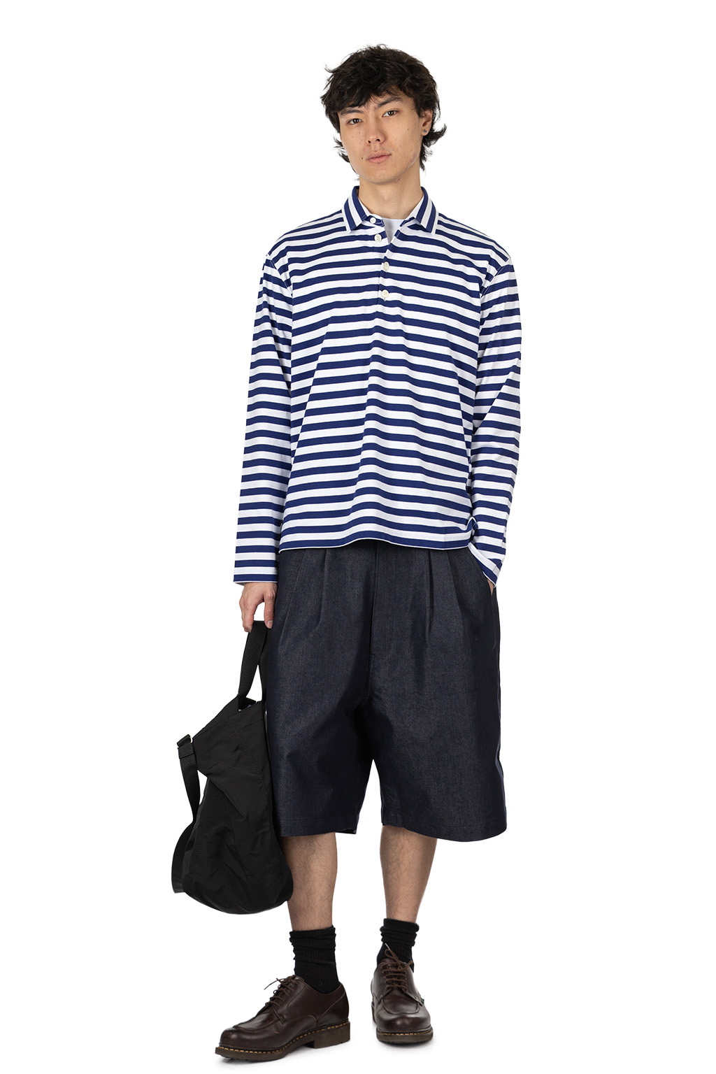 Comme Des Garcons Homme - Cotton Nylon Gros Grain Tote Bag - Black