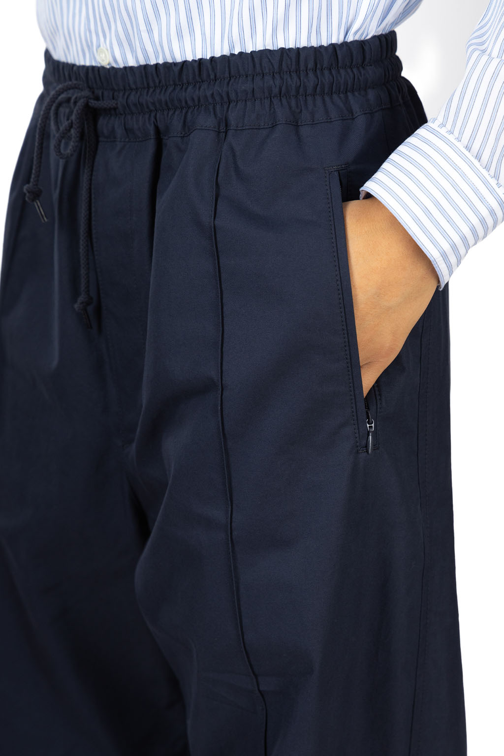 Comme Des Garcons Homme - Cotton Twill Slightly Brushed Easy Pants - Navy