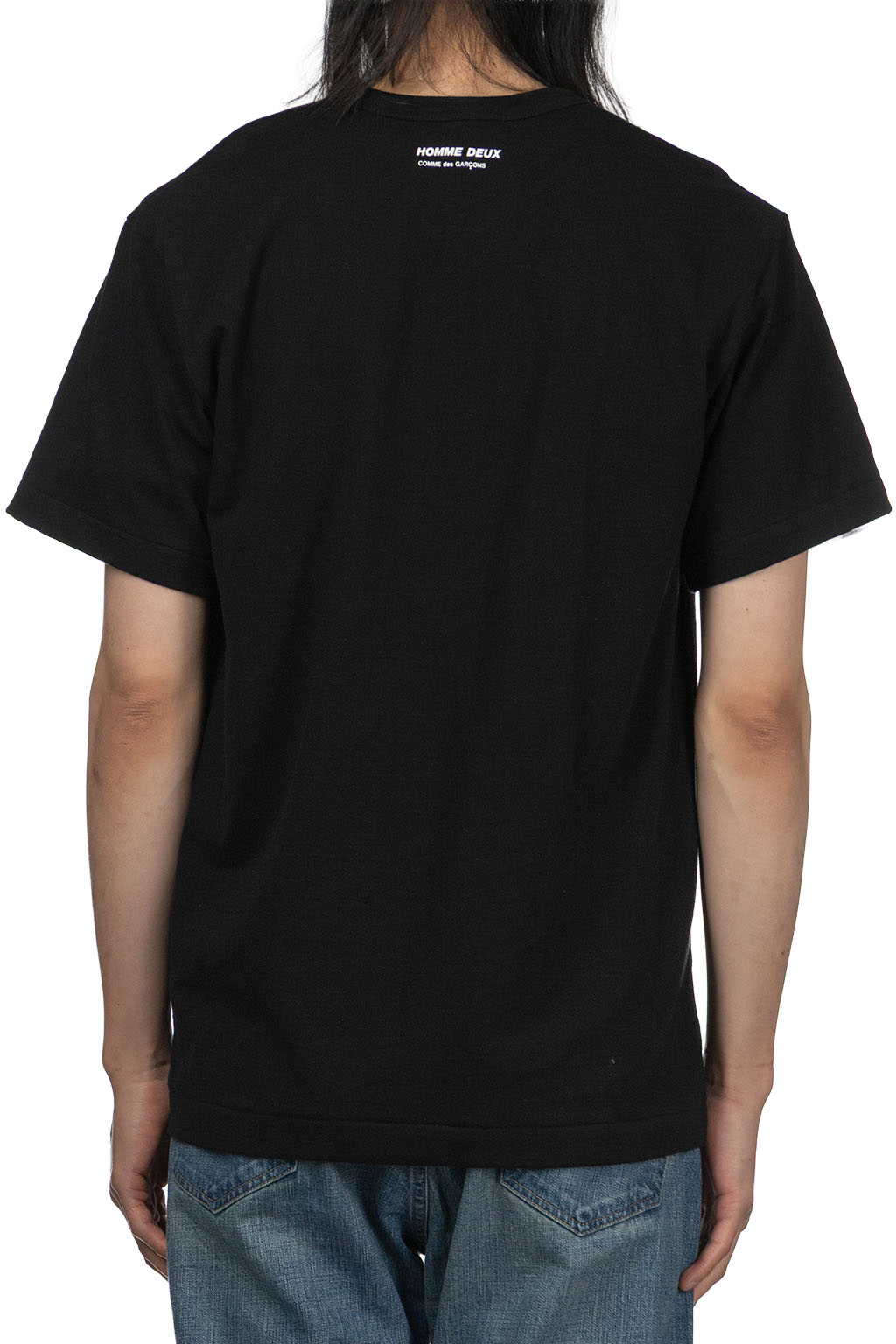 Comme Des Garcons Homme Deux - Cotton Tee with logo - White
