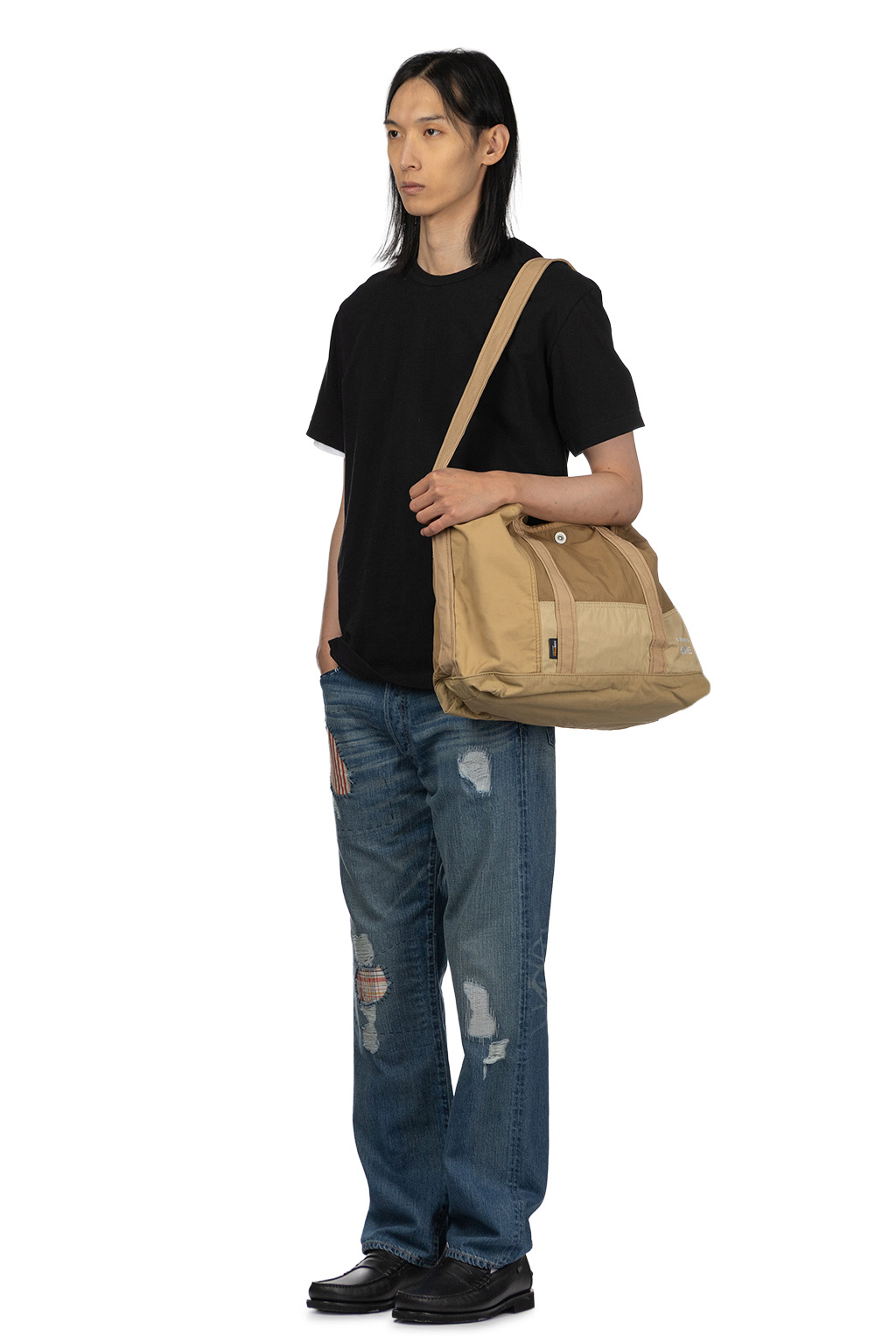 Comme Des Garcons Homme Deux - Cotton Tee with logo - White