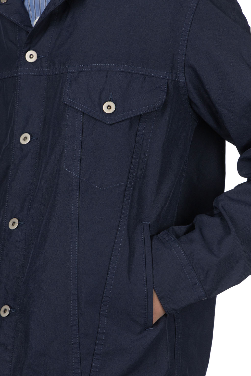 Comme Des Garcons Homme Deux - Denim Style Jacket - Navy
