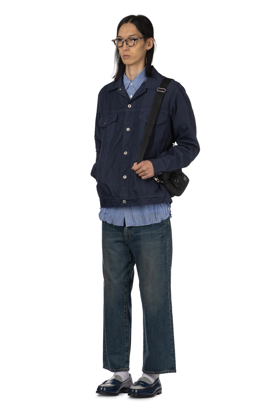 Comme Des Garcons Homme Deux - Denim Style Jacket - Navy