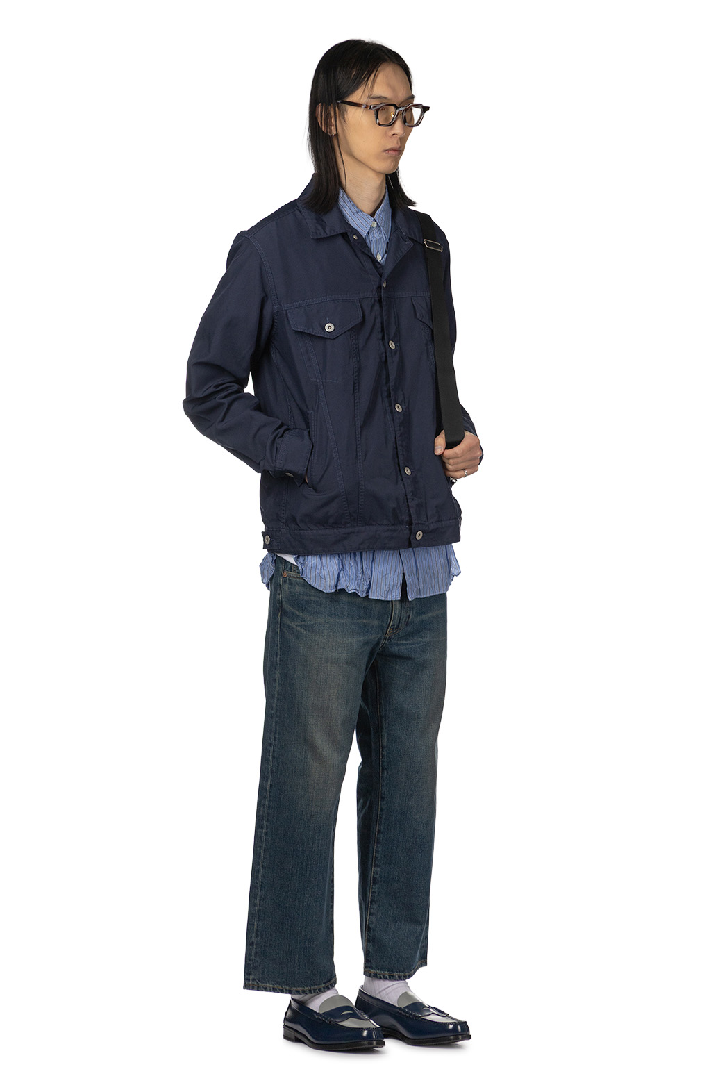 Comme Des Garcons Homme Deux - Denim Style Jacket - Navy