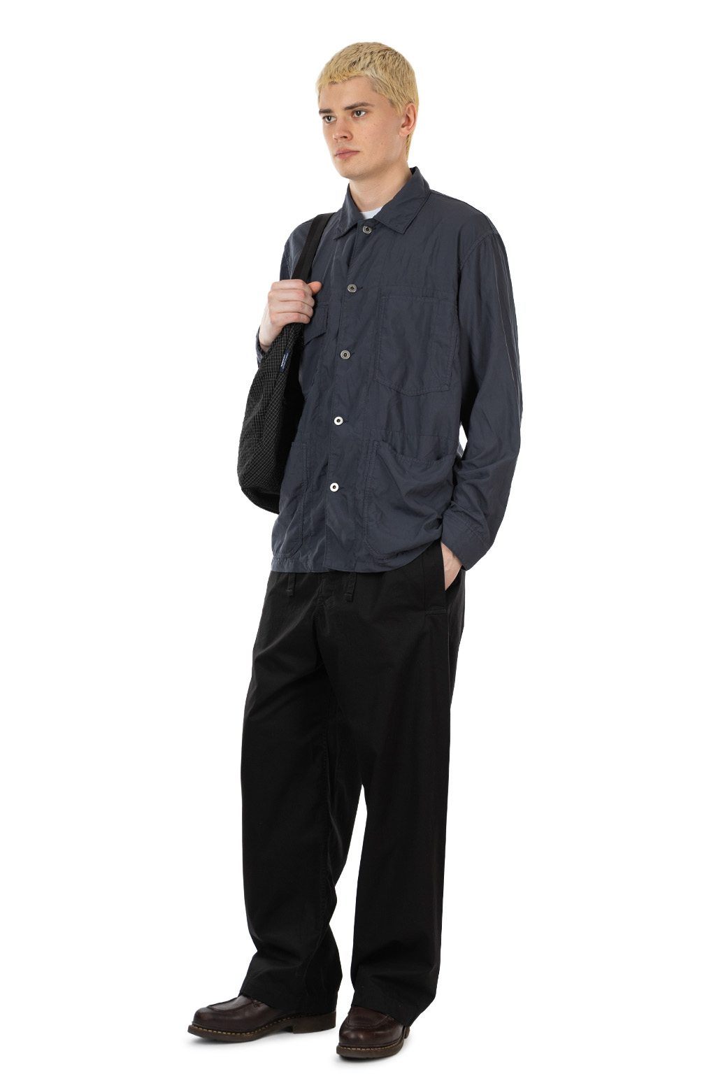 Comme Des Garcons Homme Deux - Garment Dyed Shirt Jacket - Charcoal