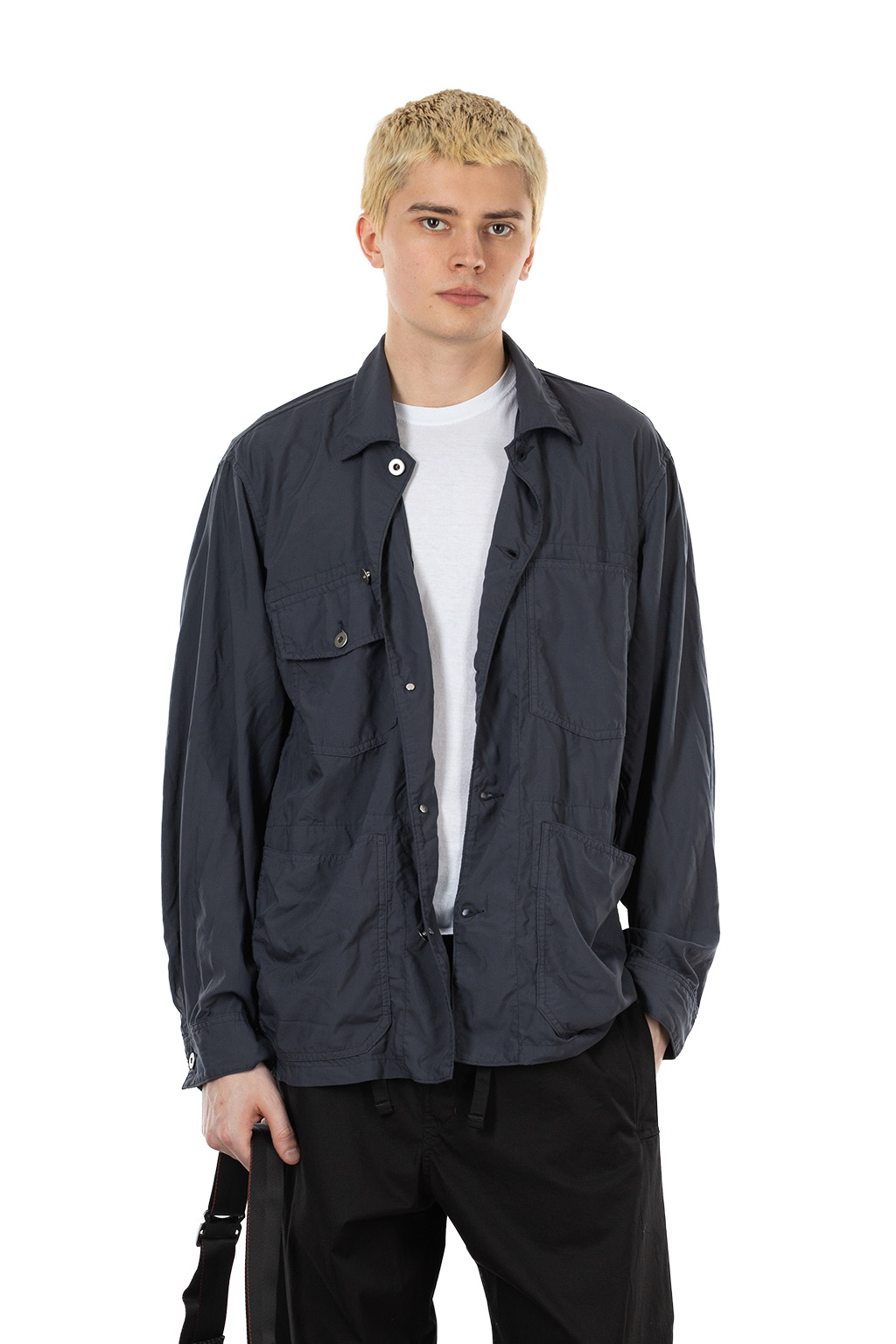 Comme Des Garcons Homme Deux - Garment Dyed Shirt Jacket - Charcoal