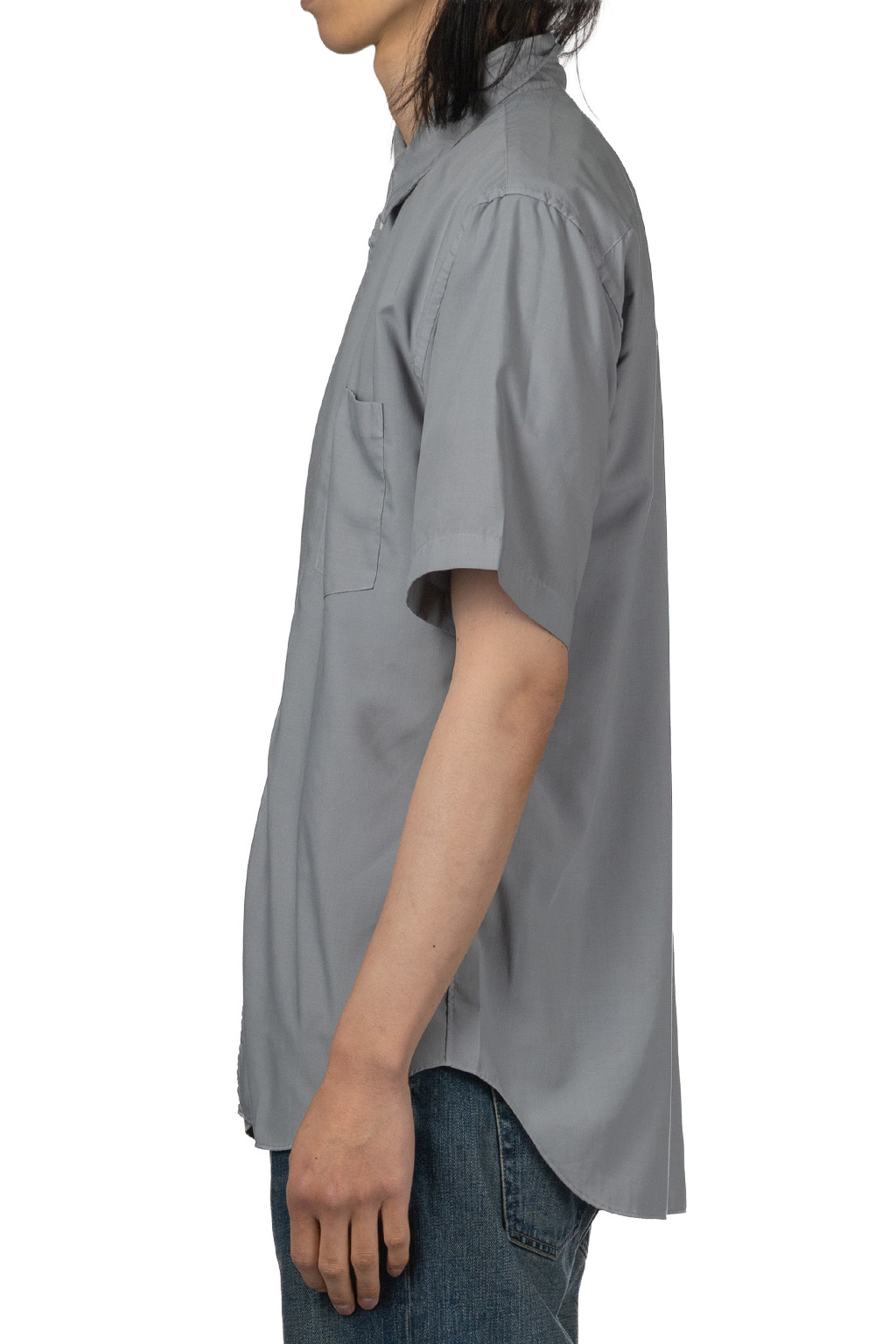 Comme Des Garcons Homme Deux - Short Sleeve Button-Up Shirt - Light Grey