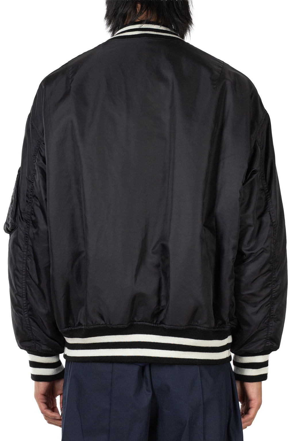 Comme Des Garcons Homme - Nylon Twill Varsity Jacket - Black