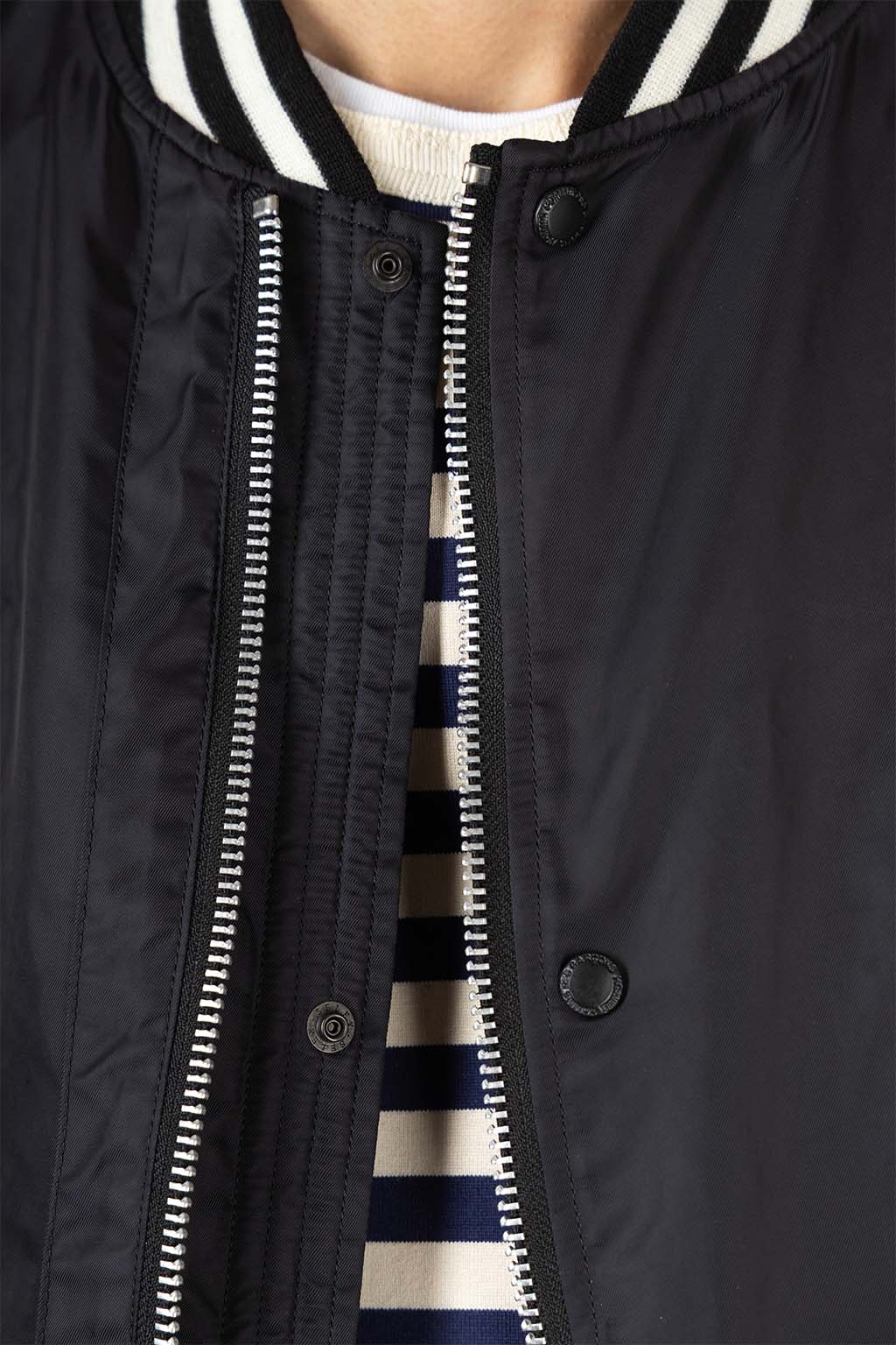 Comme Des Garcons Homme - Nylon Twill Varsity Jacket - Black