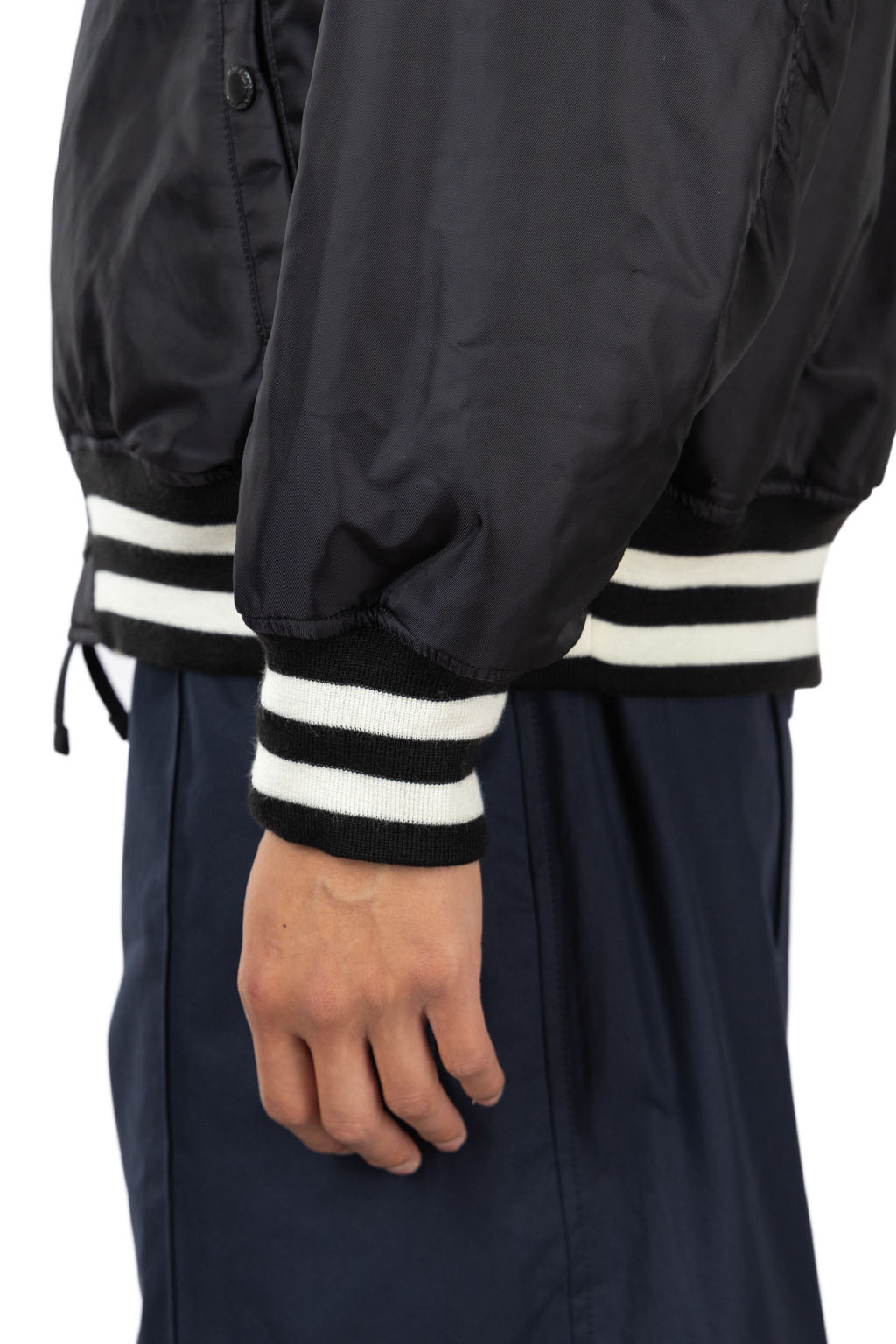 Comme Des Garcons Homme - Nylon Twill Varsity Jacket - Black