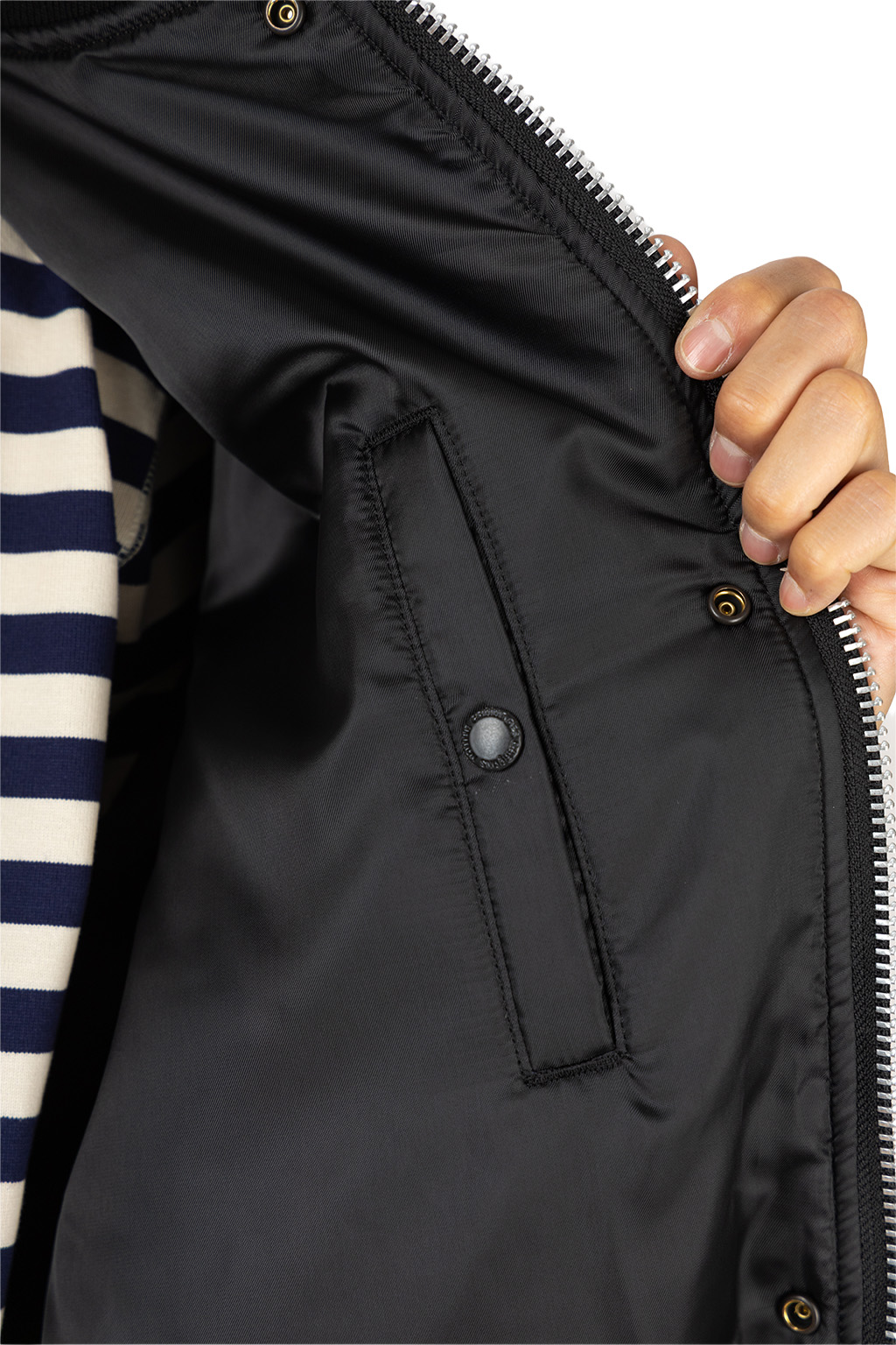 Comme Des Garcons Homme - Nylon Twill Varsity Jacket - Black