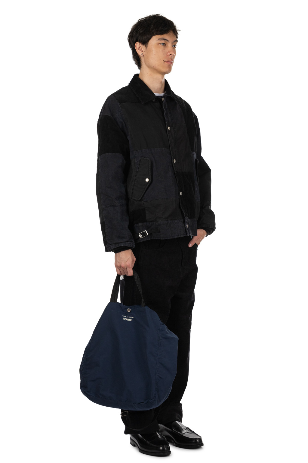 Comme Des Garcons Homme - Oxford Patchwork Jacket - Black