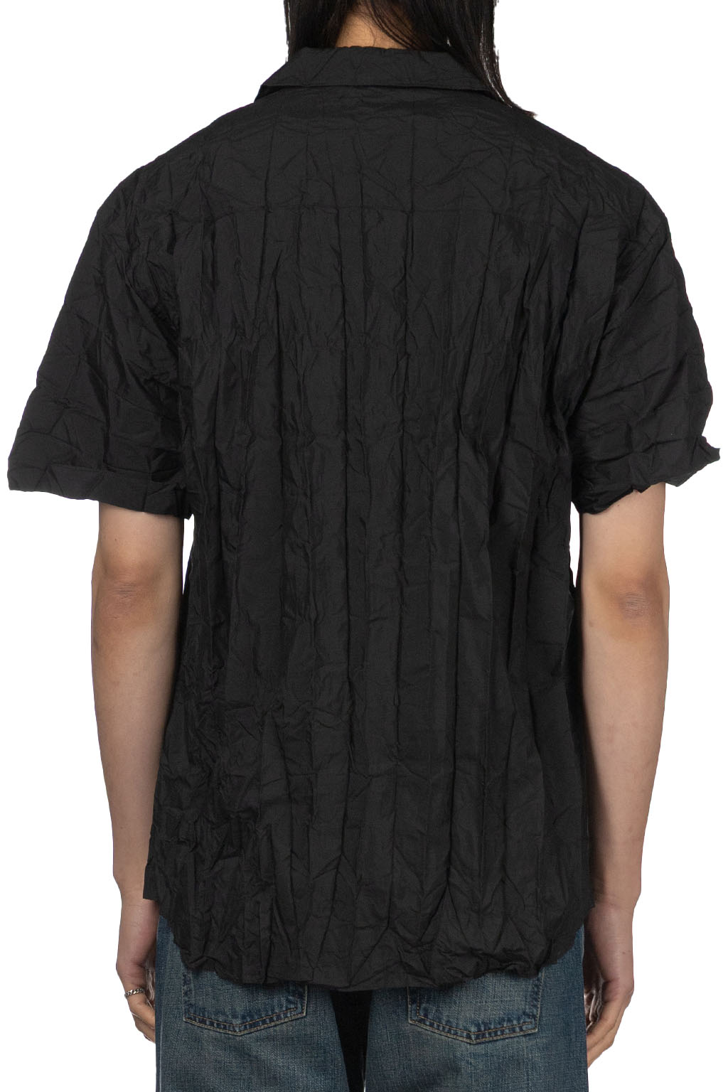 Comme Des Garcons Homme - Mens Short Sleeve Logo Shirt - Black