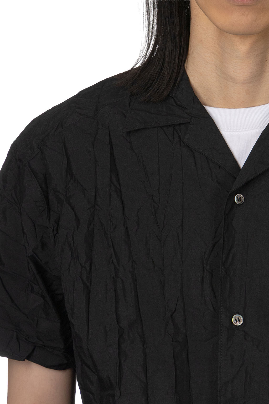 Comme Des Garcons Homme - Mens Short Sleeve Logo Shirt - Black