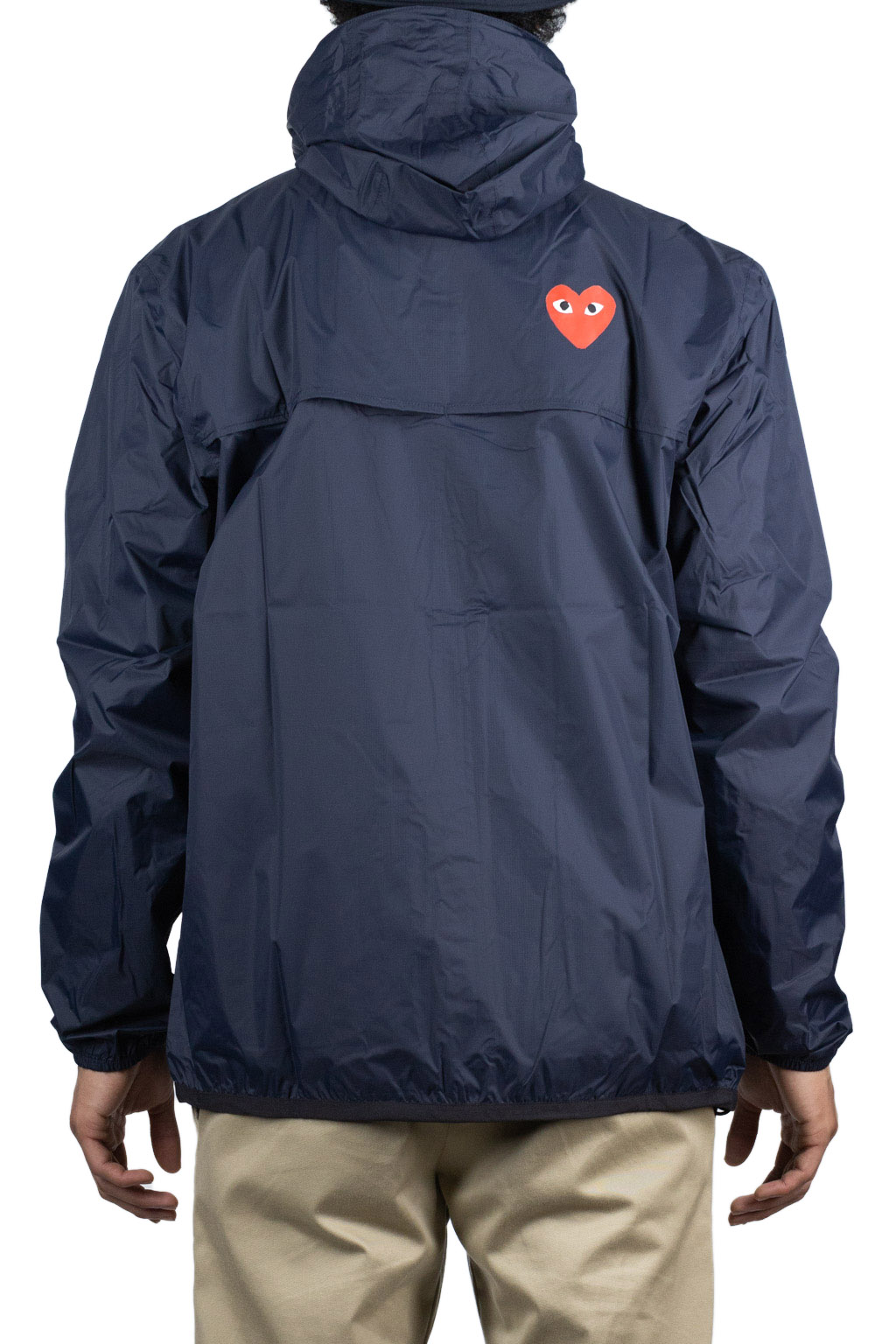 Comme Des Garcons Play K-WAY Hoodie Full Zip  - Navy