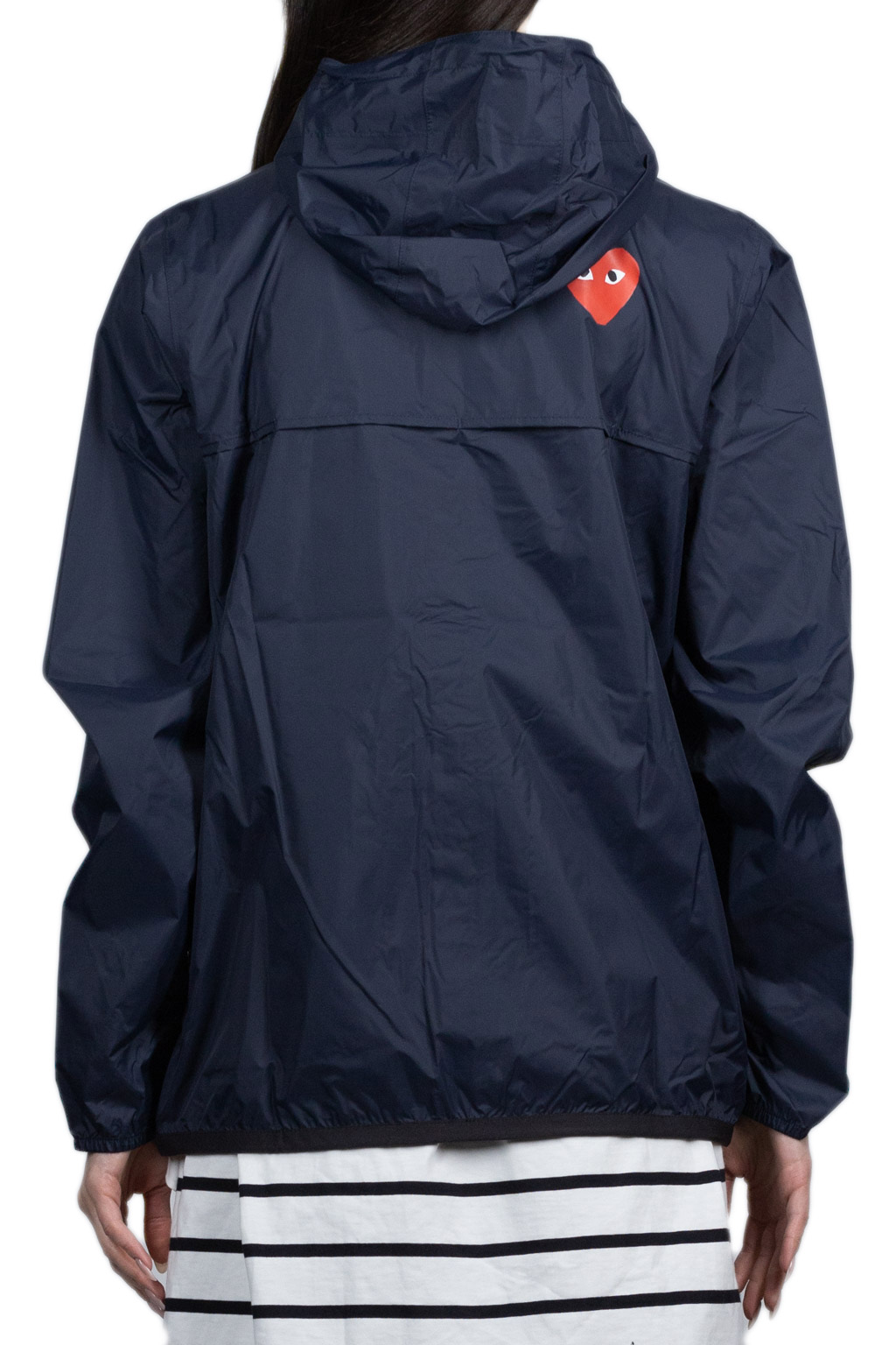 Comme Des Garcons Play K-WAY Hoodie Full Zip  - Navy