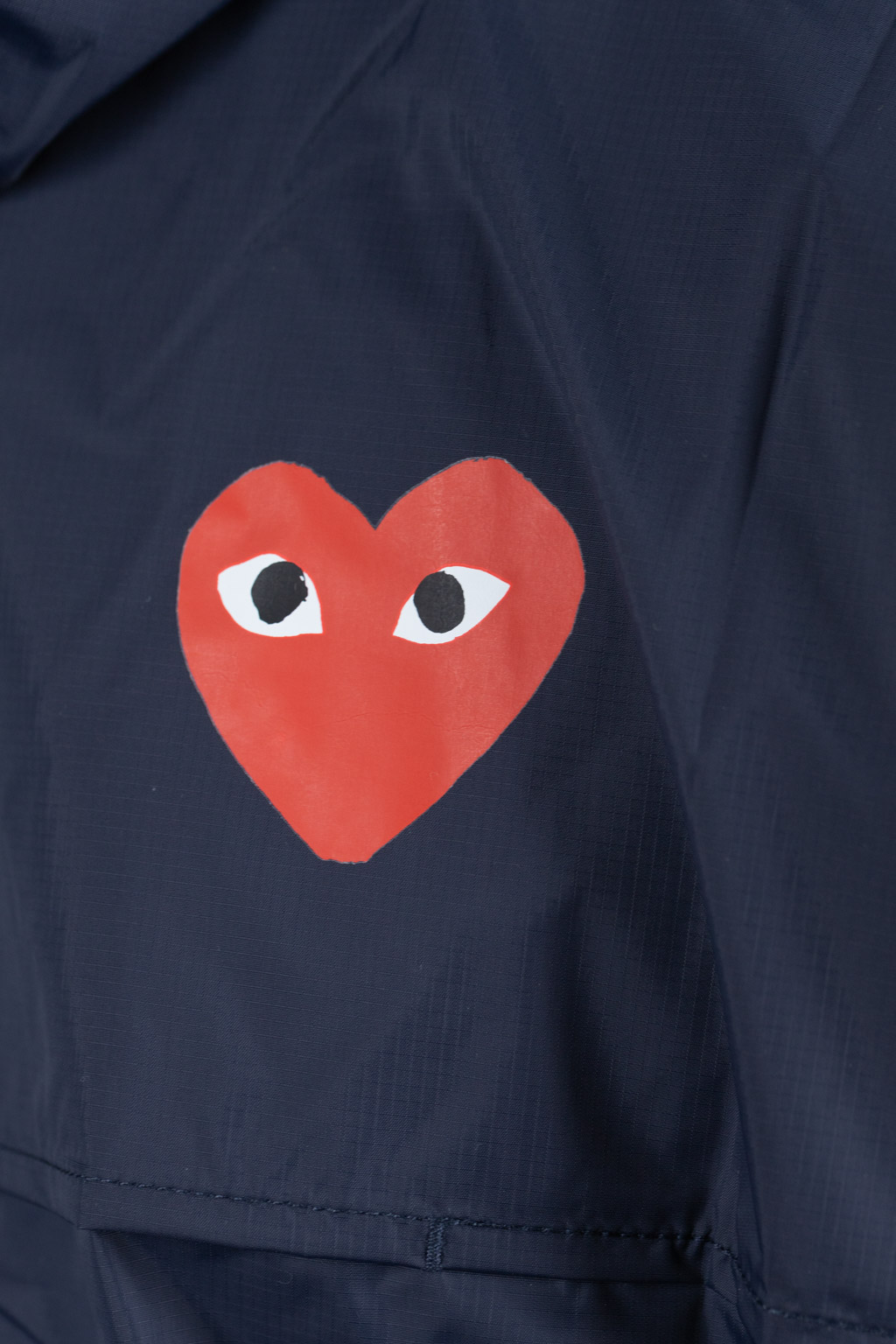 Comme Des Garcons Play K-WAY Hoodie Full Zip  - Navy