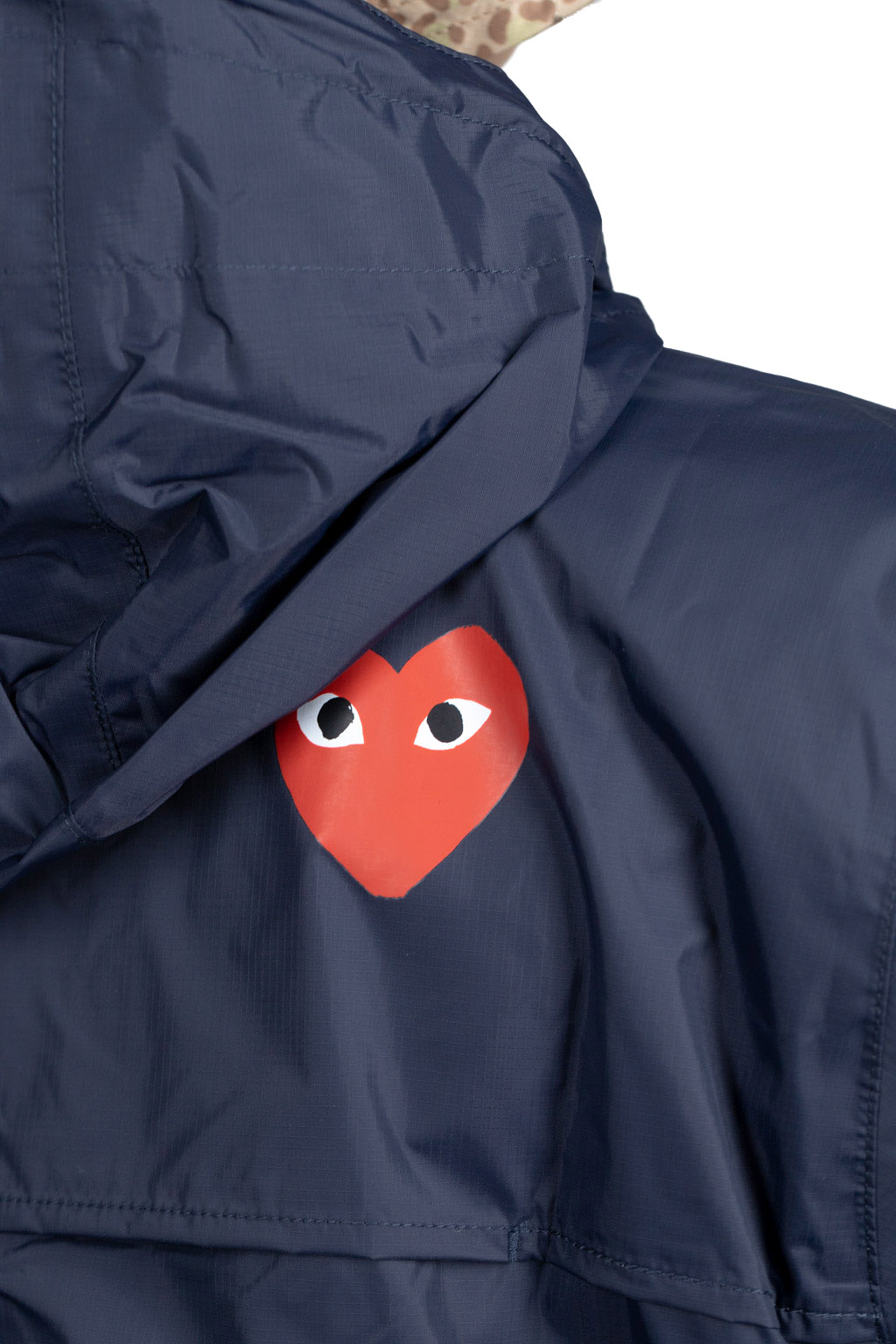 Comme Des Garcons Play K-WAY Hoodie Full Zip  - Navy