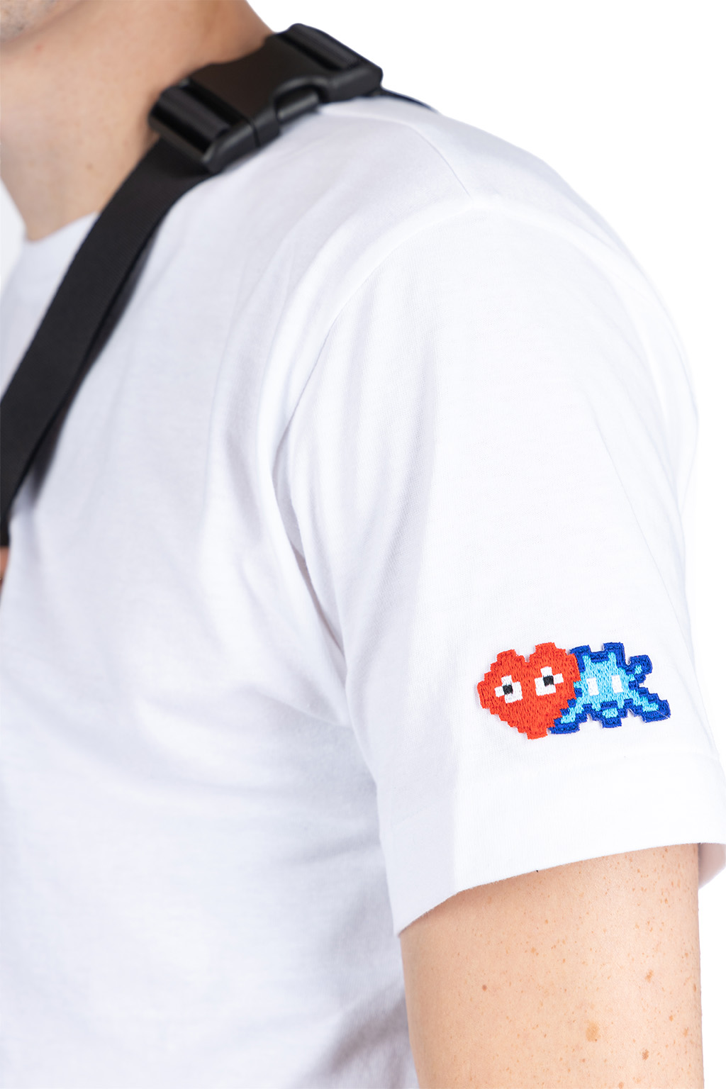 style3 Sheldon Invaders T-Shirt da Uomo, Dimensione:, Colore:Bianco