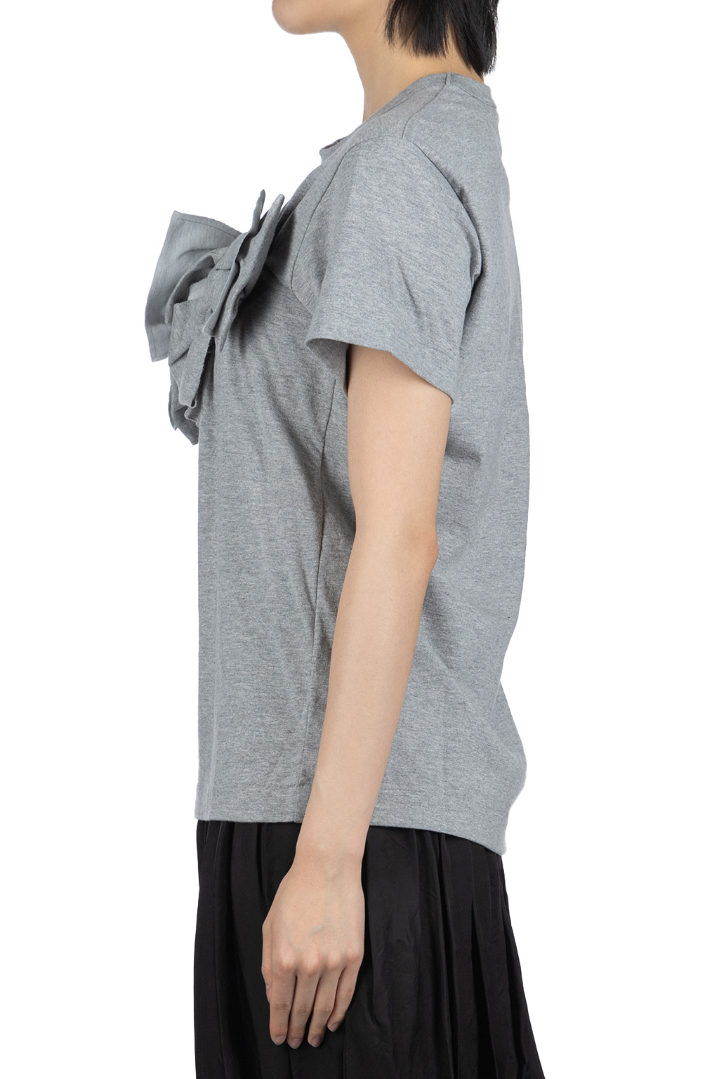 Comme Des Garcons TAO - Cotton Jersey Ribbons Tee - Top Gray
