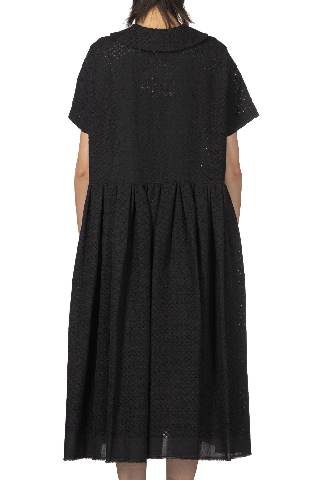 Comme Des Garcons TAO - Cotton Lawn Embroidery  Dress - Black