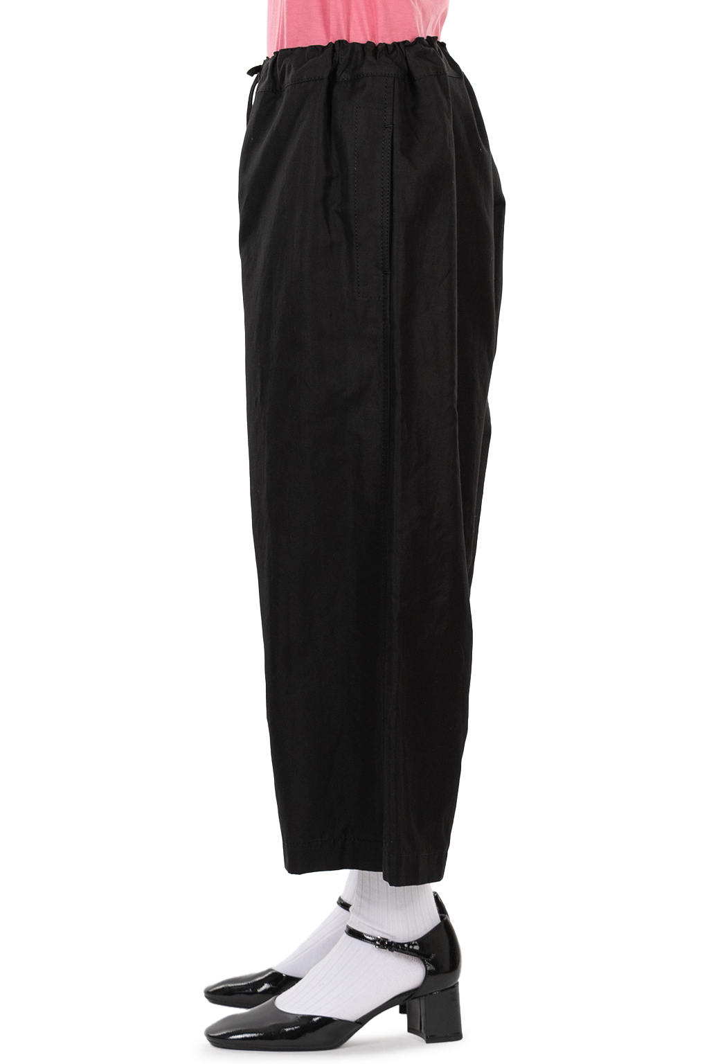 Comme Des Garcons TAO - Cotton Linen Drawstring Pants - Black