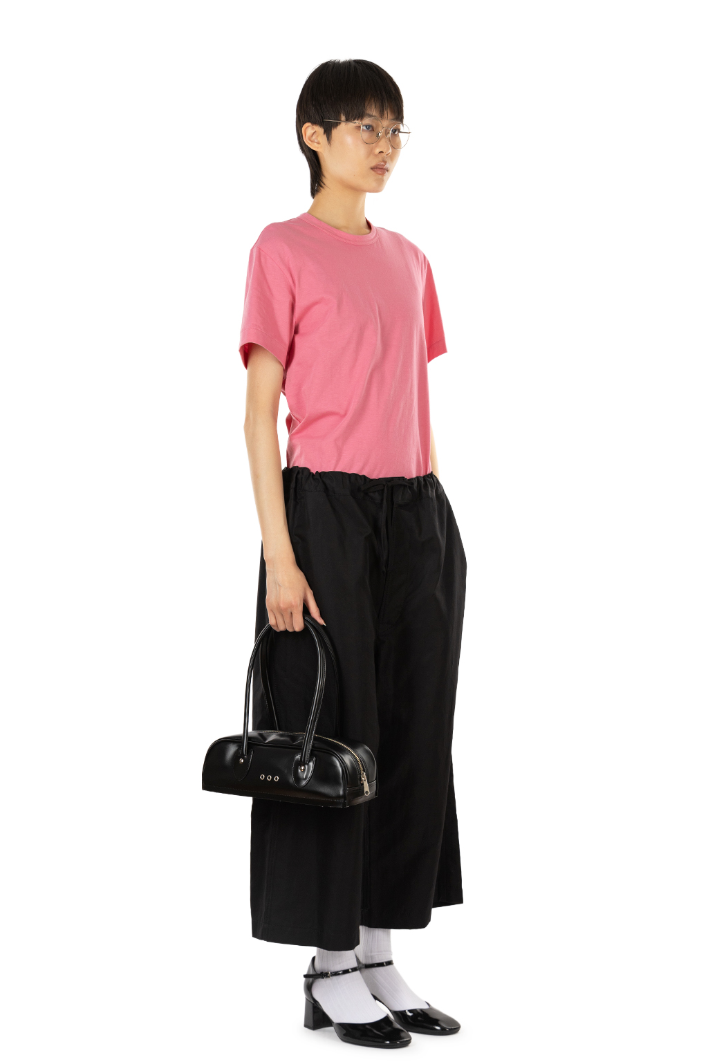Comme Des Garcons TAO - Cotton Linen Drawstring Pants - Black