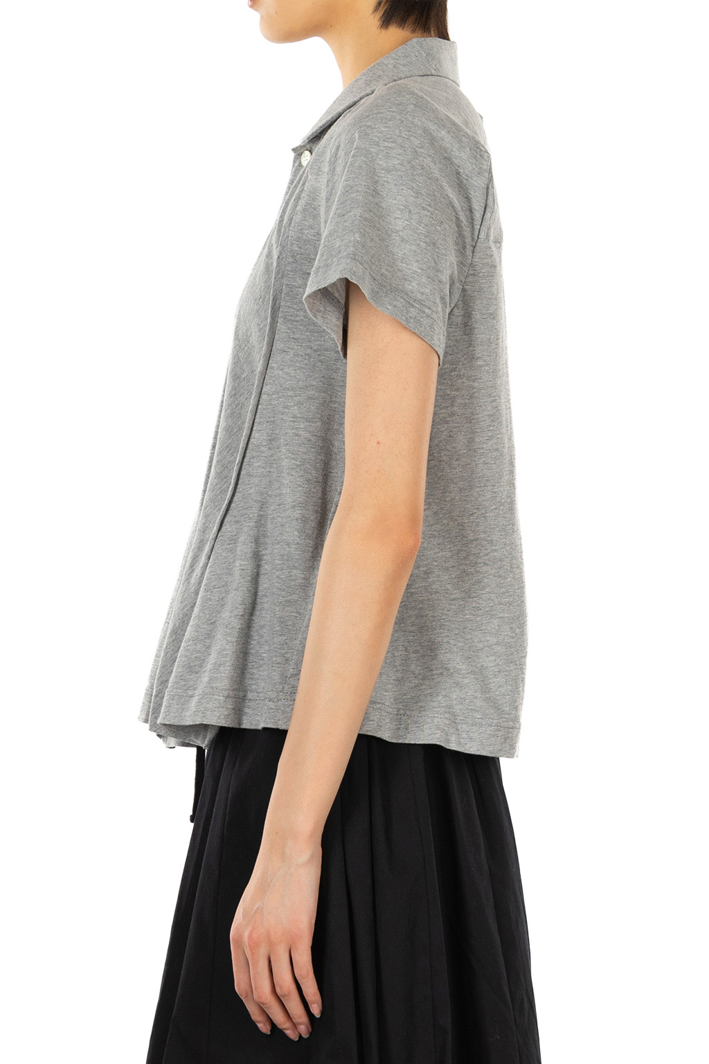 Comme Des Garcons TAO - Flared Hem Cotton Blouse - Top Gray