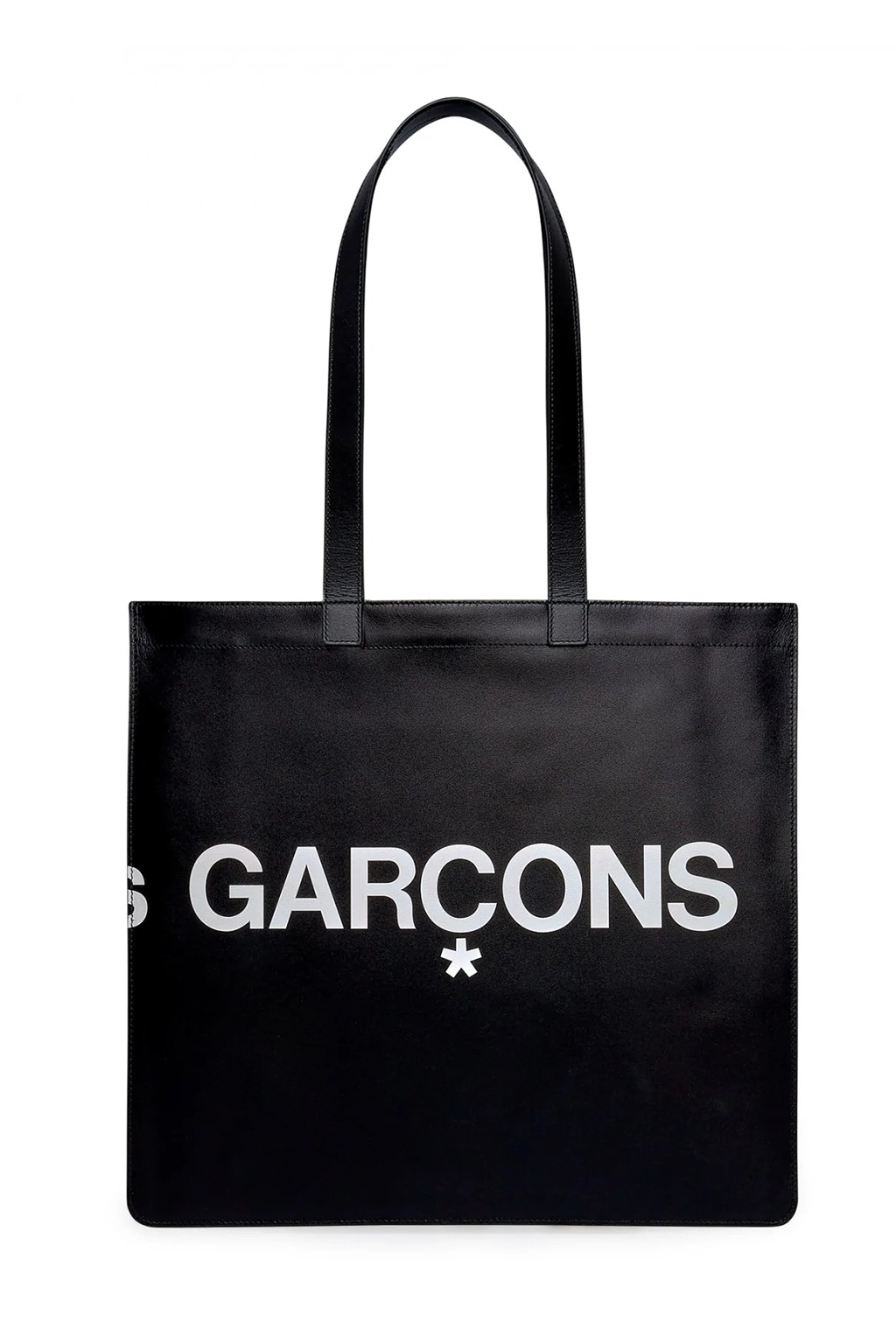 Comme Des Garcons Wallets Huge Logo Bag - Black