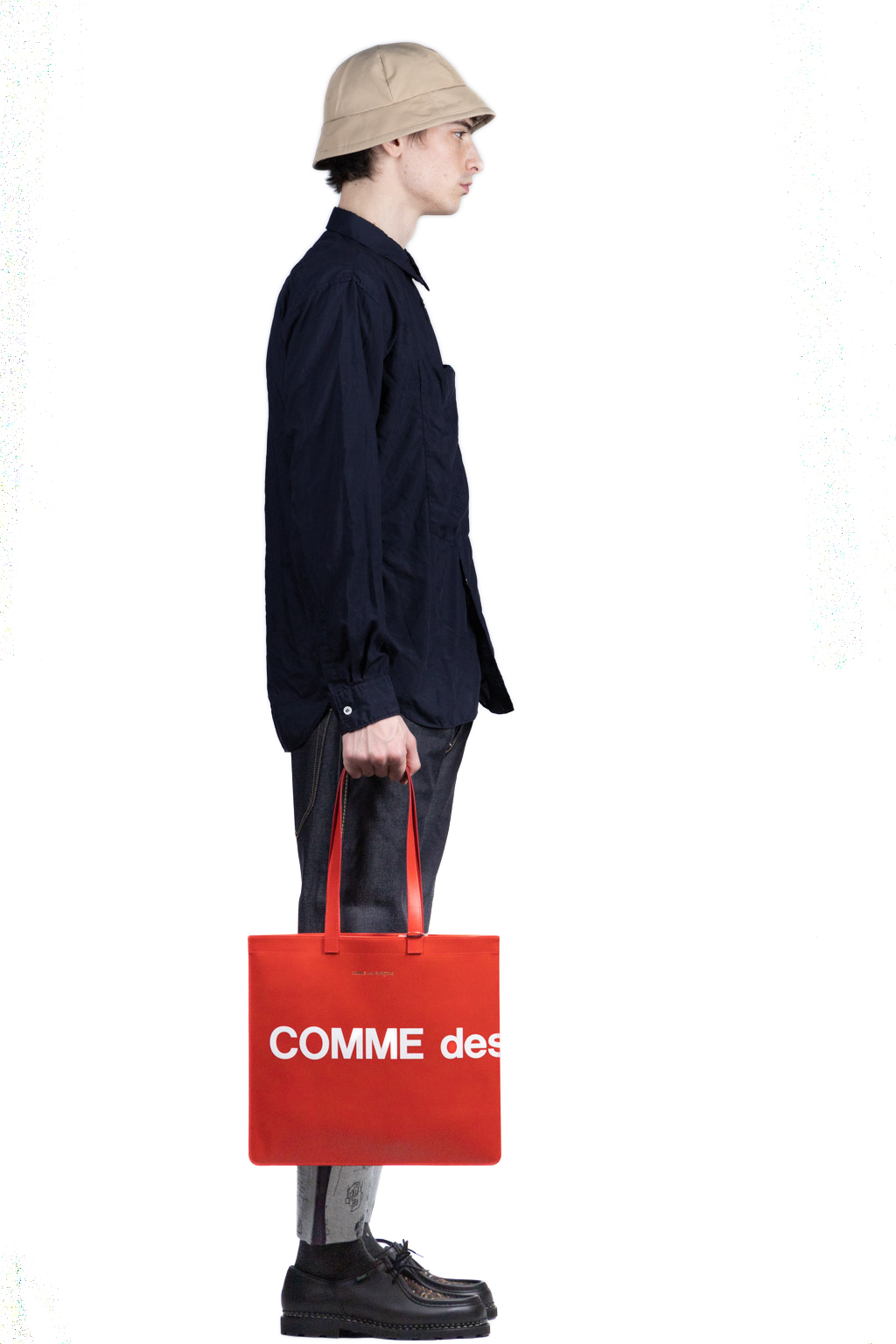 Comme Des Garcons Wallets Huge Logo Bag - Red