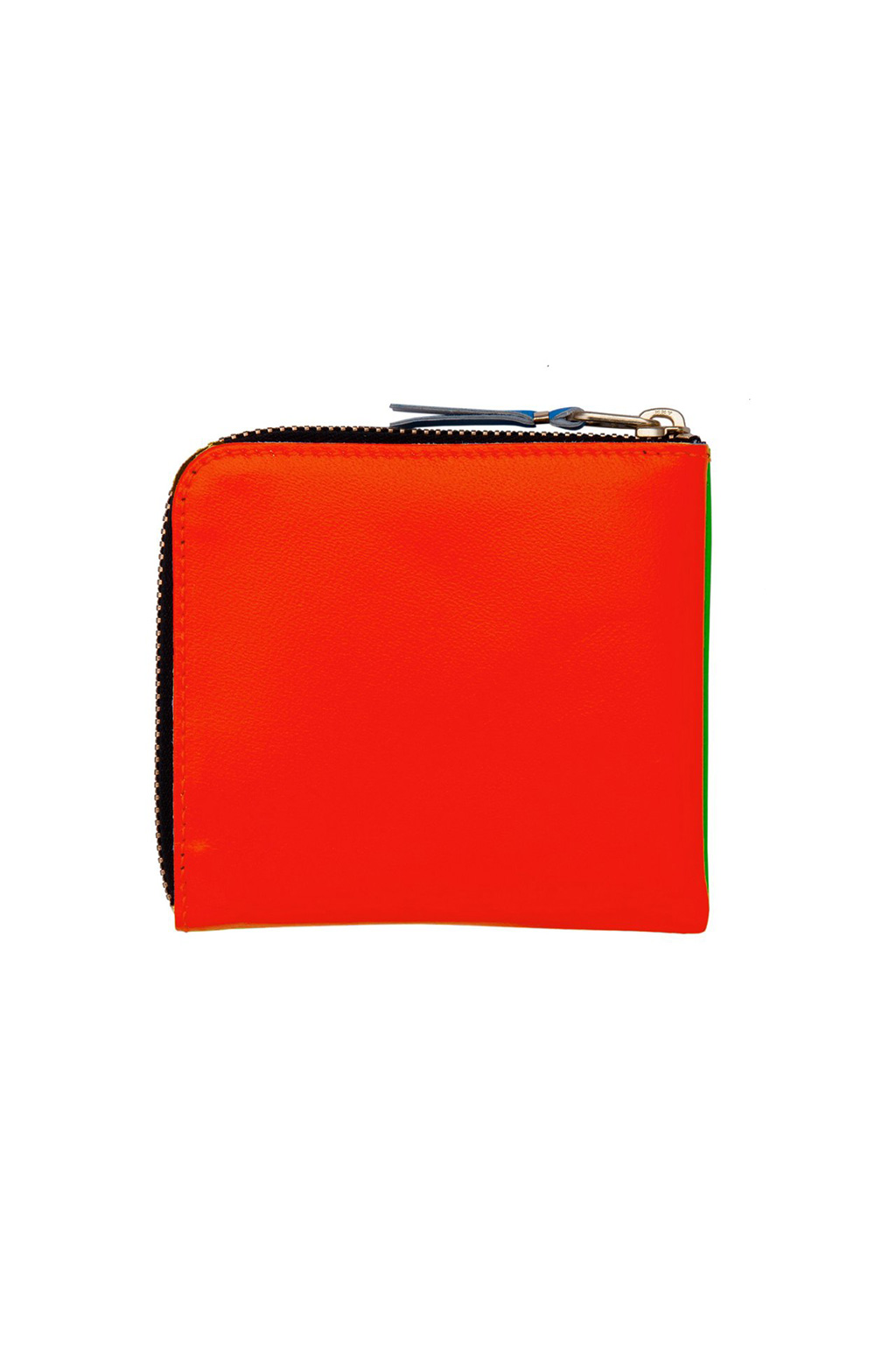 Comme Des Garcons Wallets Super Fluo Half Zip Wallet -  Green Orange