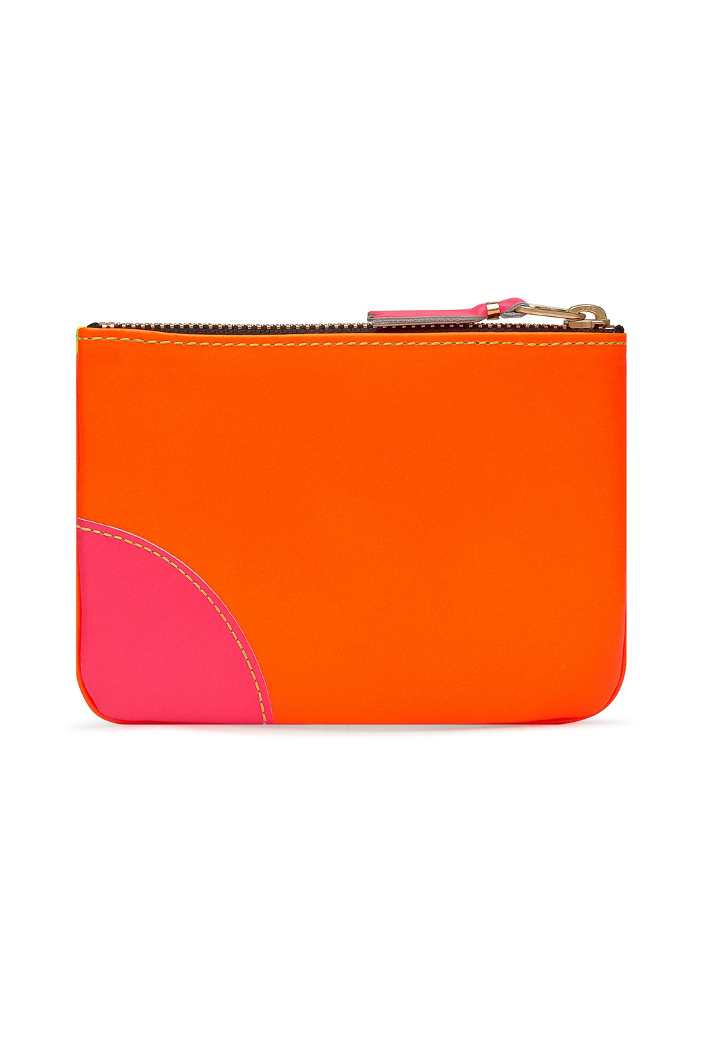 Comme Des Garcons Wallets Super Fluo Zip Pouch - Yellow Light Orange
