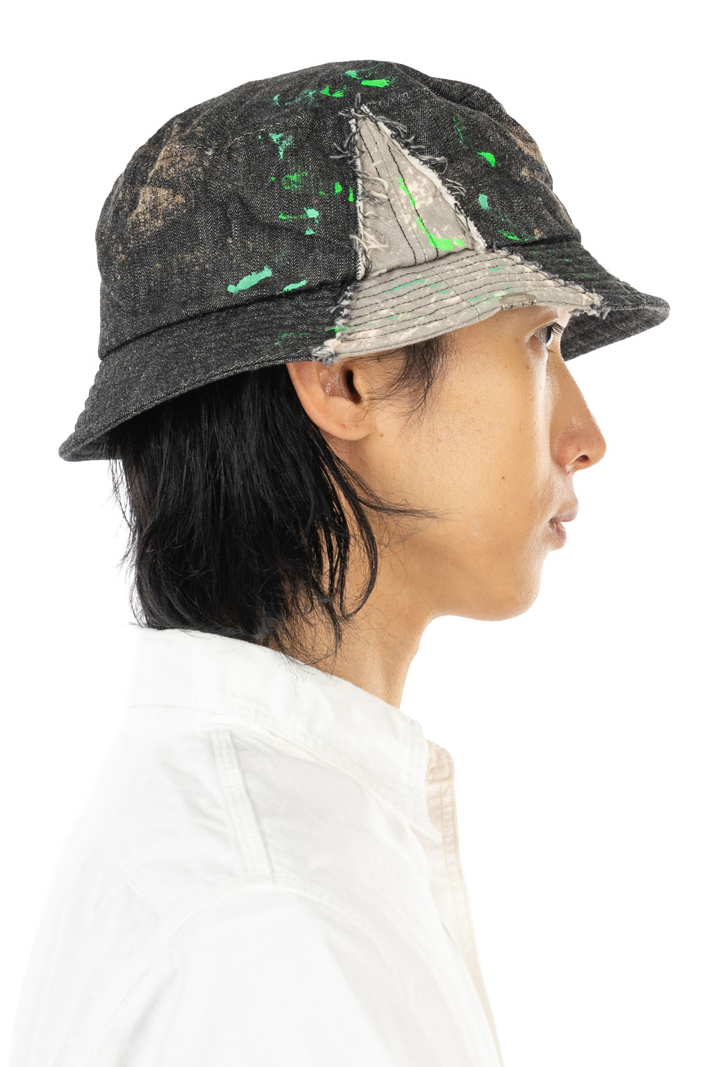 Decho - Bleach and Crash Color Bucket Hat - Black