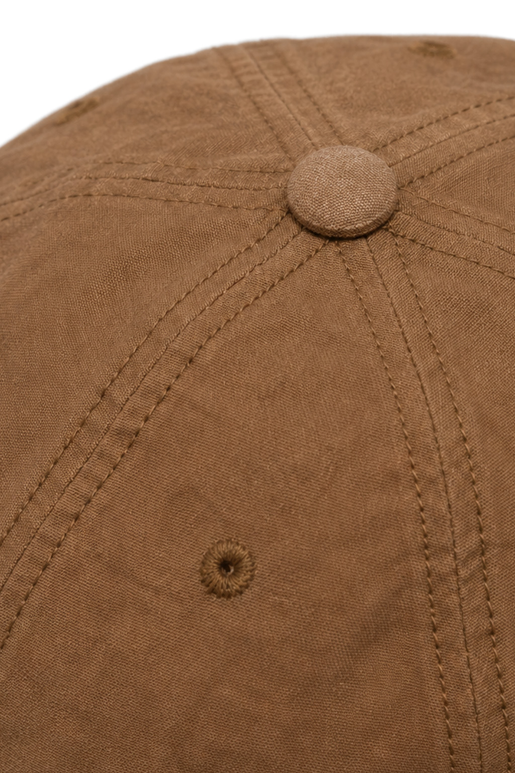 Decho - Natural Dye Canvas 6-Panel Buckle Cap - Kakishibu