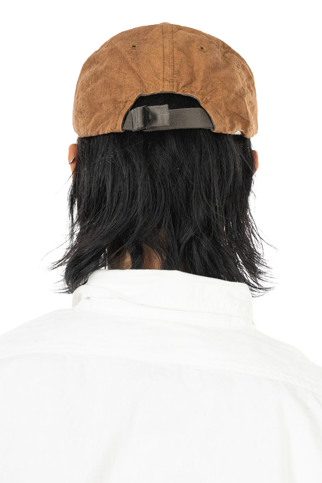 Decho - Natural Dye Canvas 6-Panel Buckle Cap - Kakishibu