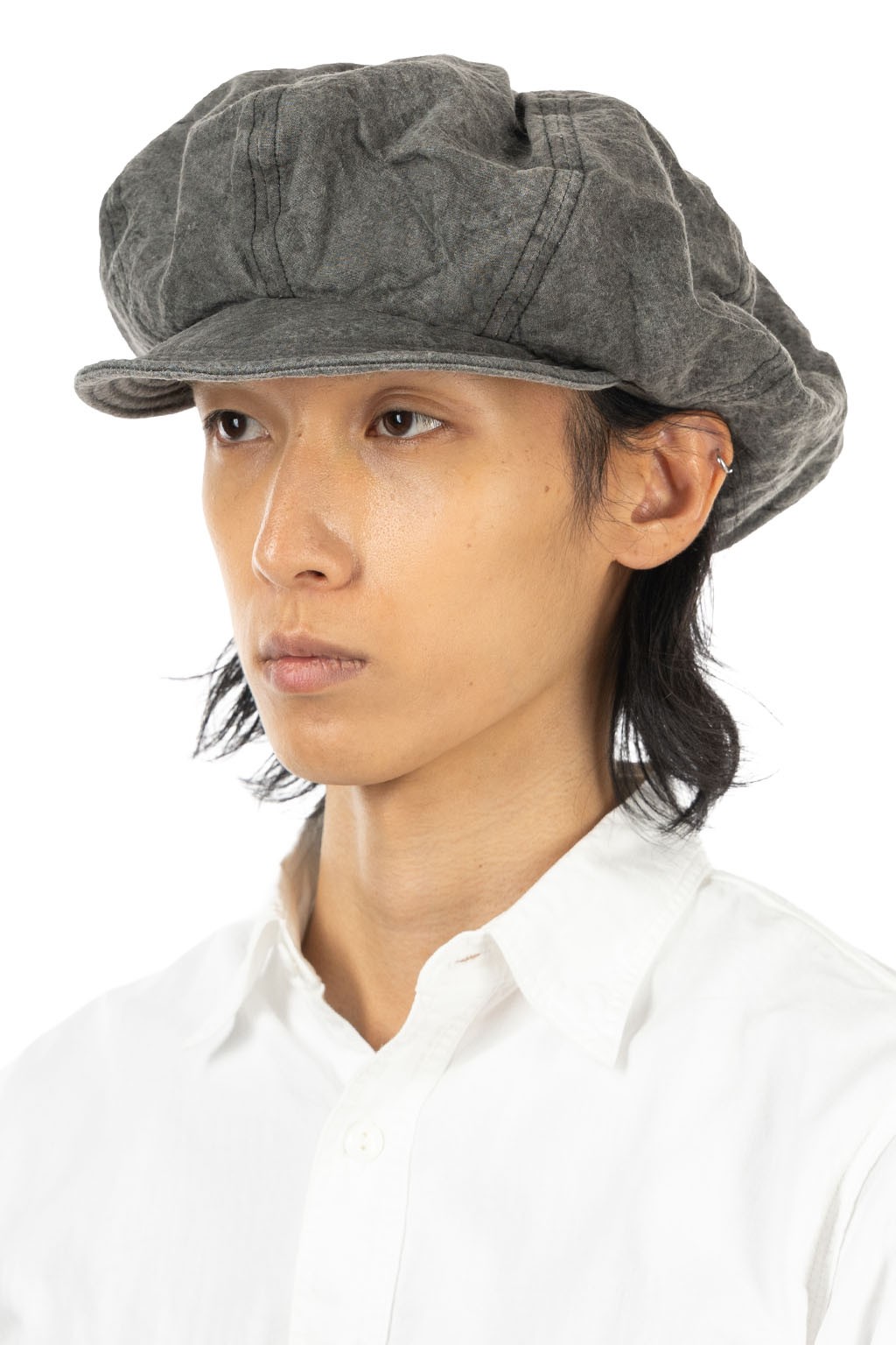 Decho - Natural Dye Canvas Casquette - Sumi Black