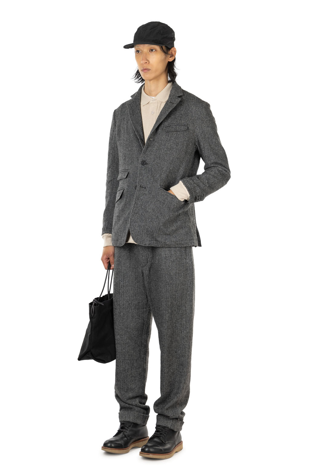 Engineered Garments - Andover Pant - Grey Poly Wool Herringbone