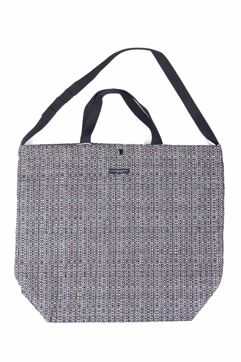 Bluebuttonshop Engineered Garments Engineered Garments Carry All Tote Greyblack Pc Faux Tweed f1h015 Cf009