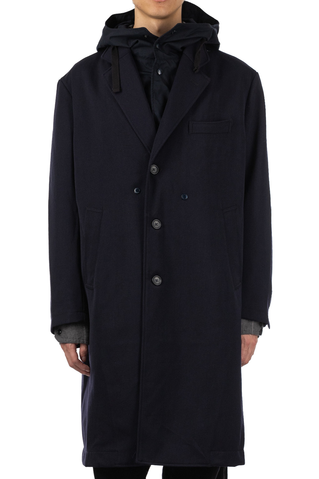 Engineered Garments - Chester Coat - Dk.Navy Heavy Wool Elastique 