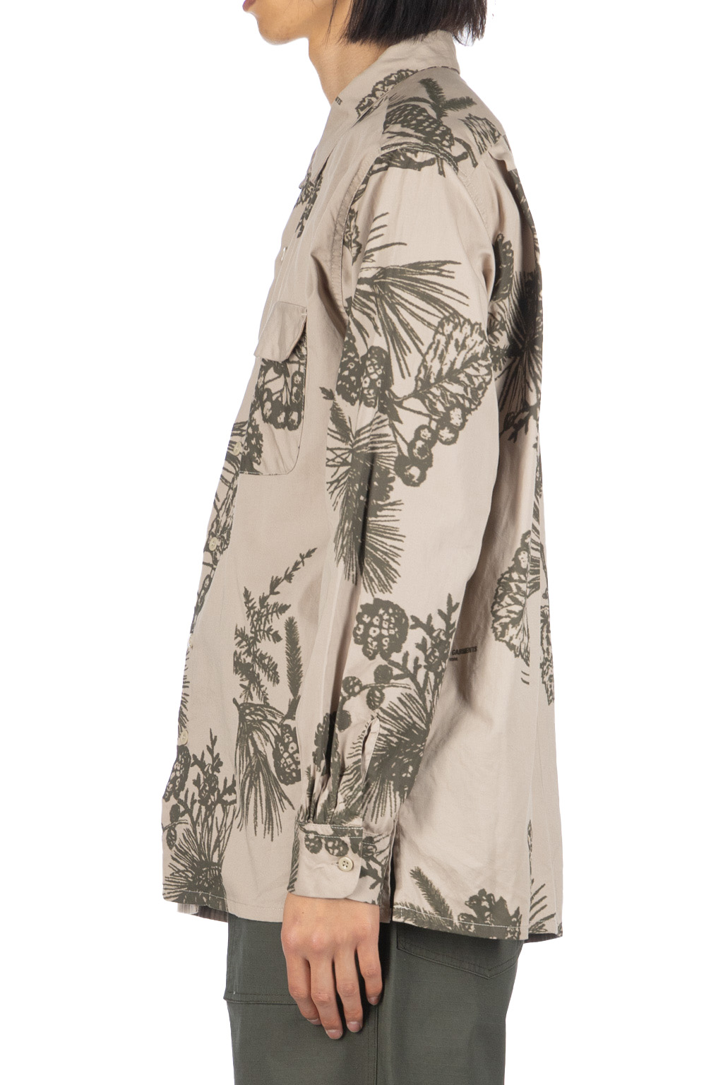 Engineered Garments - Classic Shirt - Khaki Pinecone Print French Twill