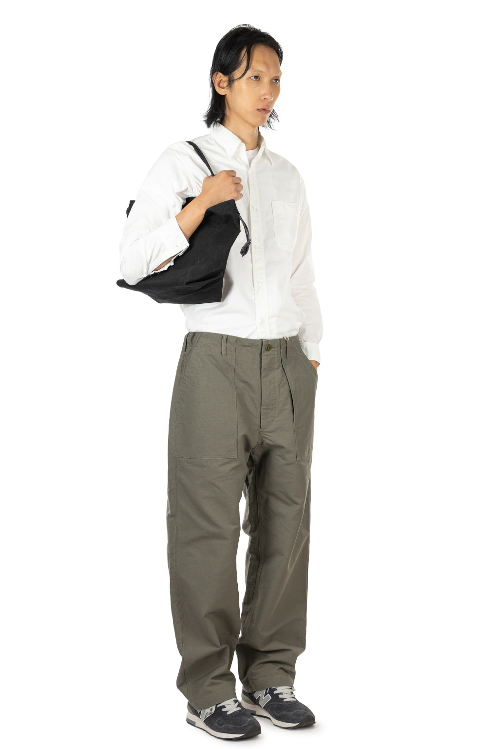 Engineered Garments - Fatigue Pant - Olive Cotton Double Cloth