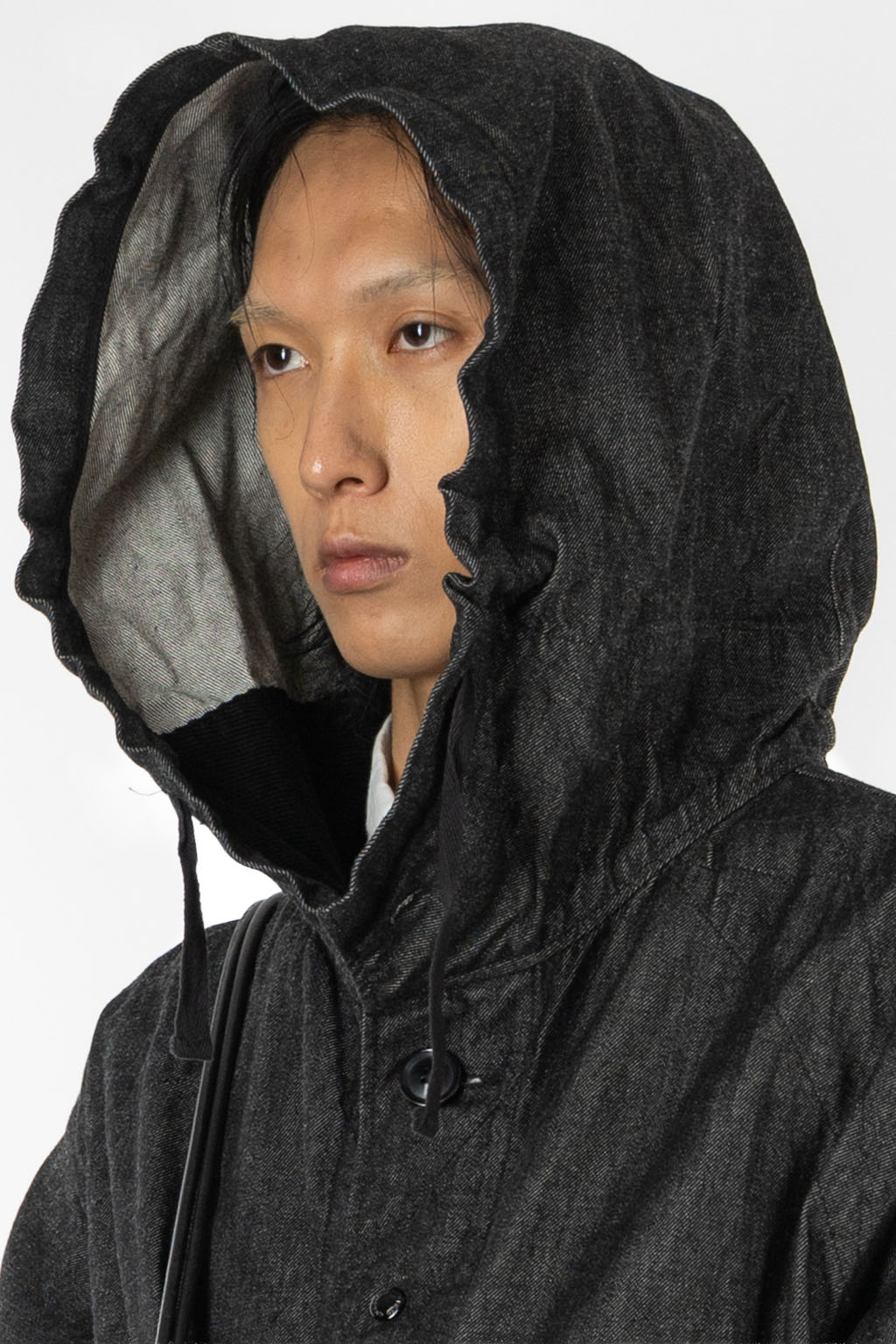 Engineered Garments - Highland Parka - Black Cotton Cone Denim