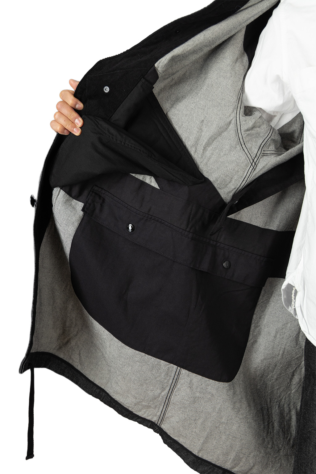 Engineered Garments - Highland Parka - Black Cotton Cone Denim