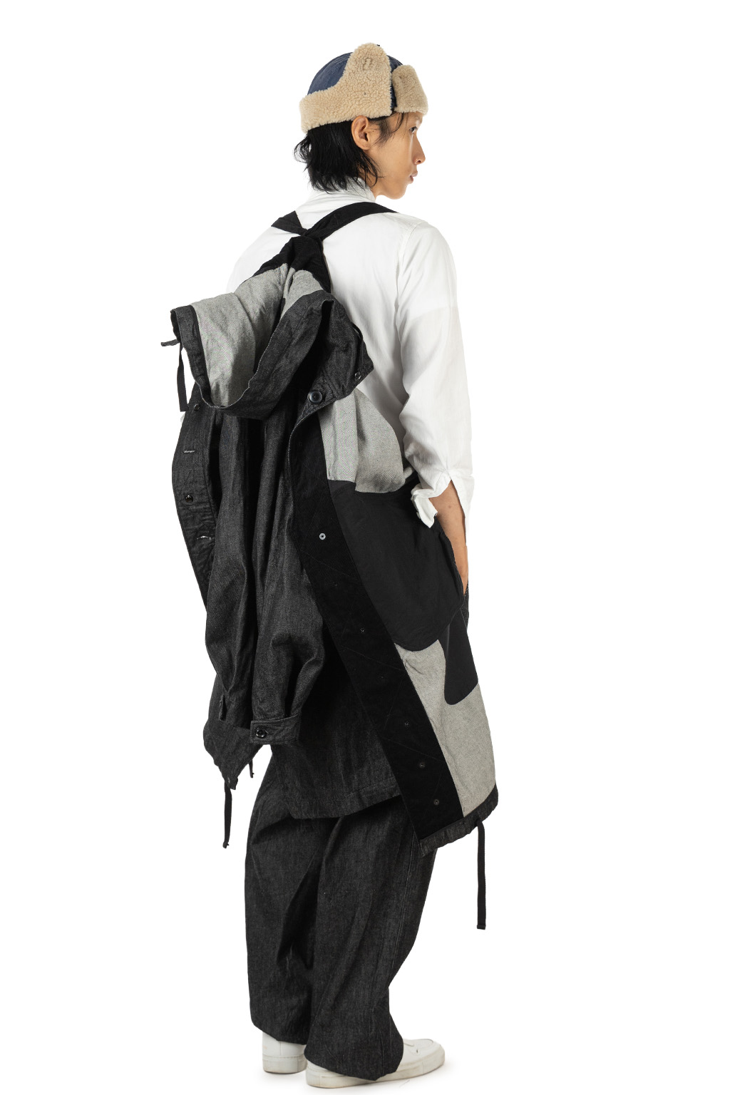 Engineered Garments - Highland Parka - Black Cotton Cone Denim