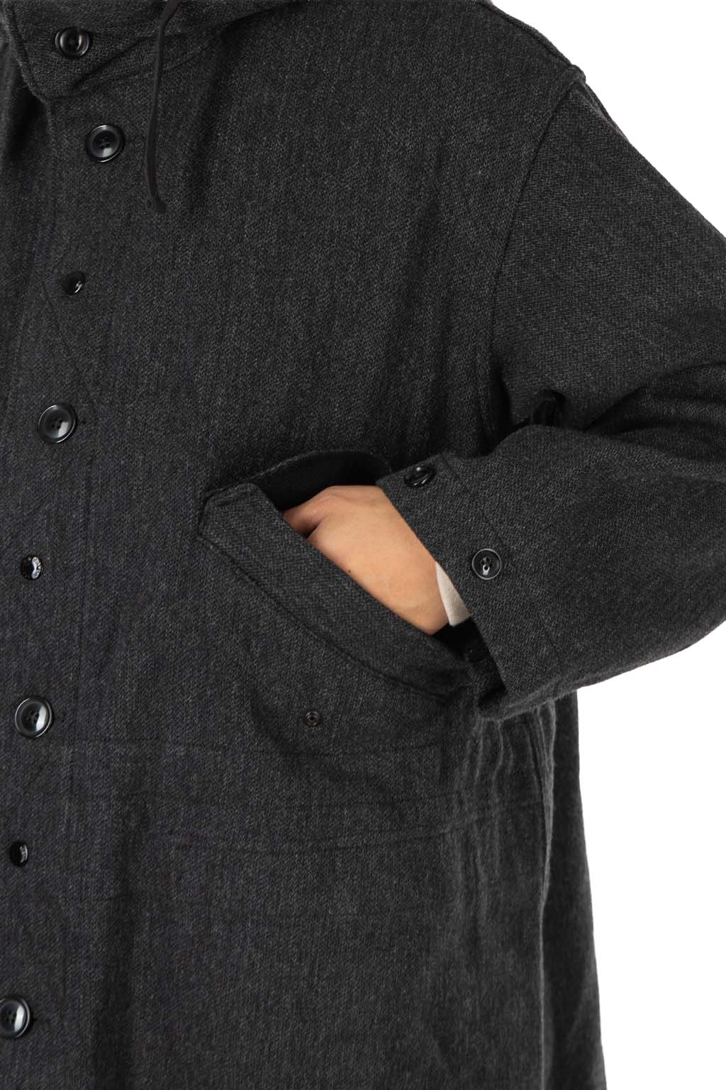 Engineered Garments - Highland Parka - Charcoal Wool Poly Heavy Tweed