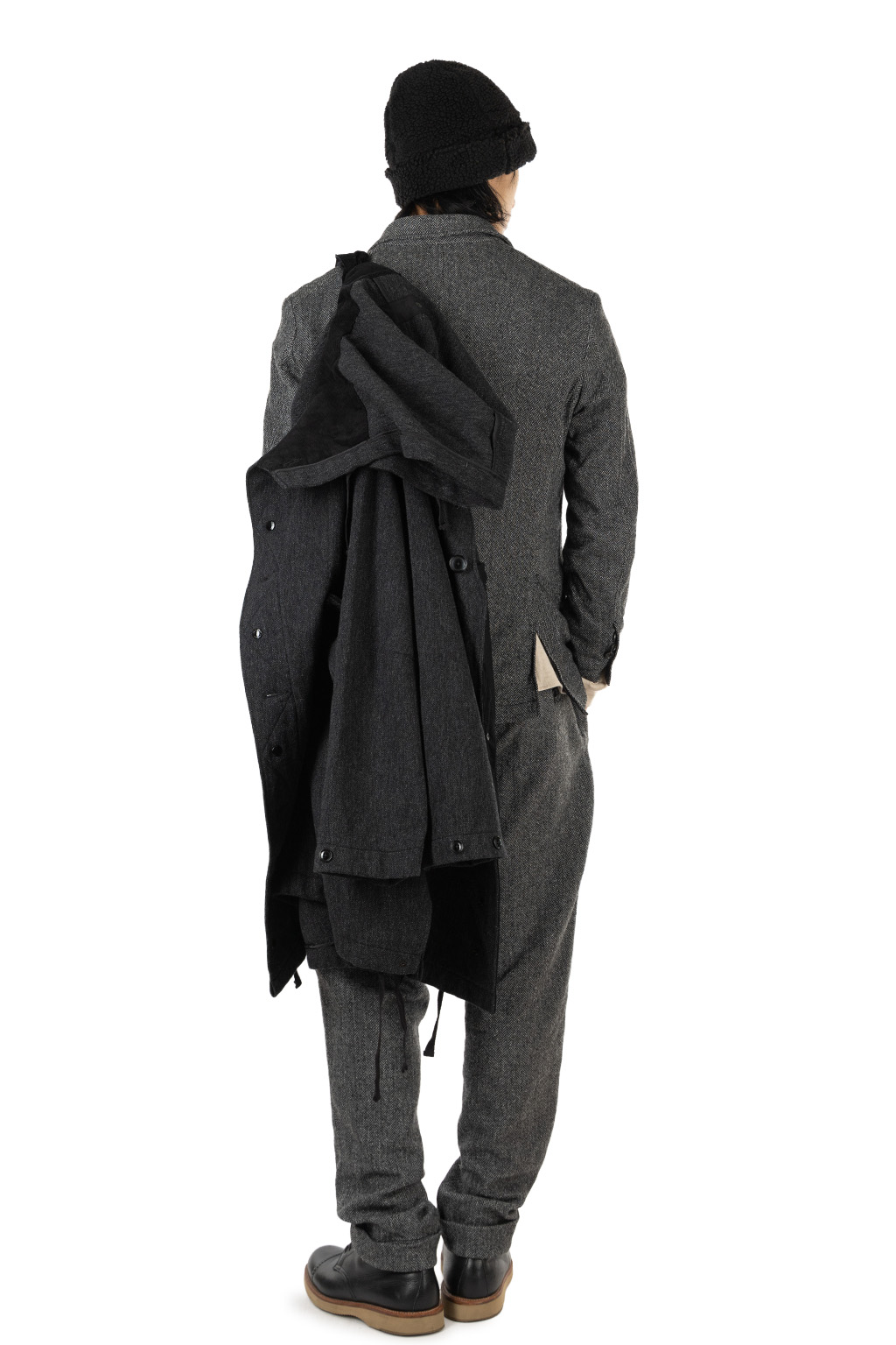 Engineered Garments - Highland Parka - Charcoal Wool Poly Heavy Tweed