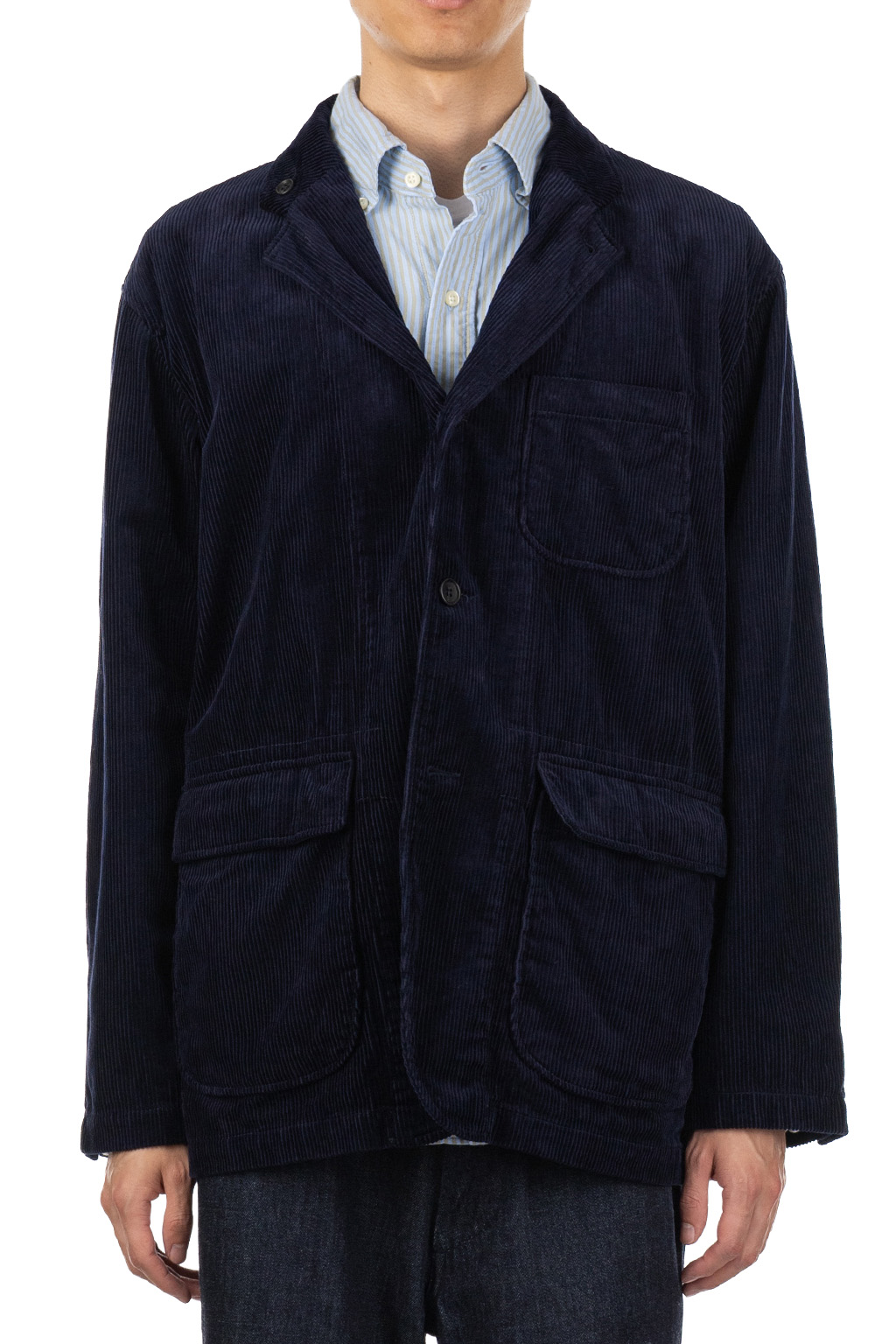Engineered Garments - Loiter Jacket - A - Dk.Navy 8W Corduroy